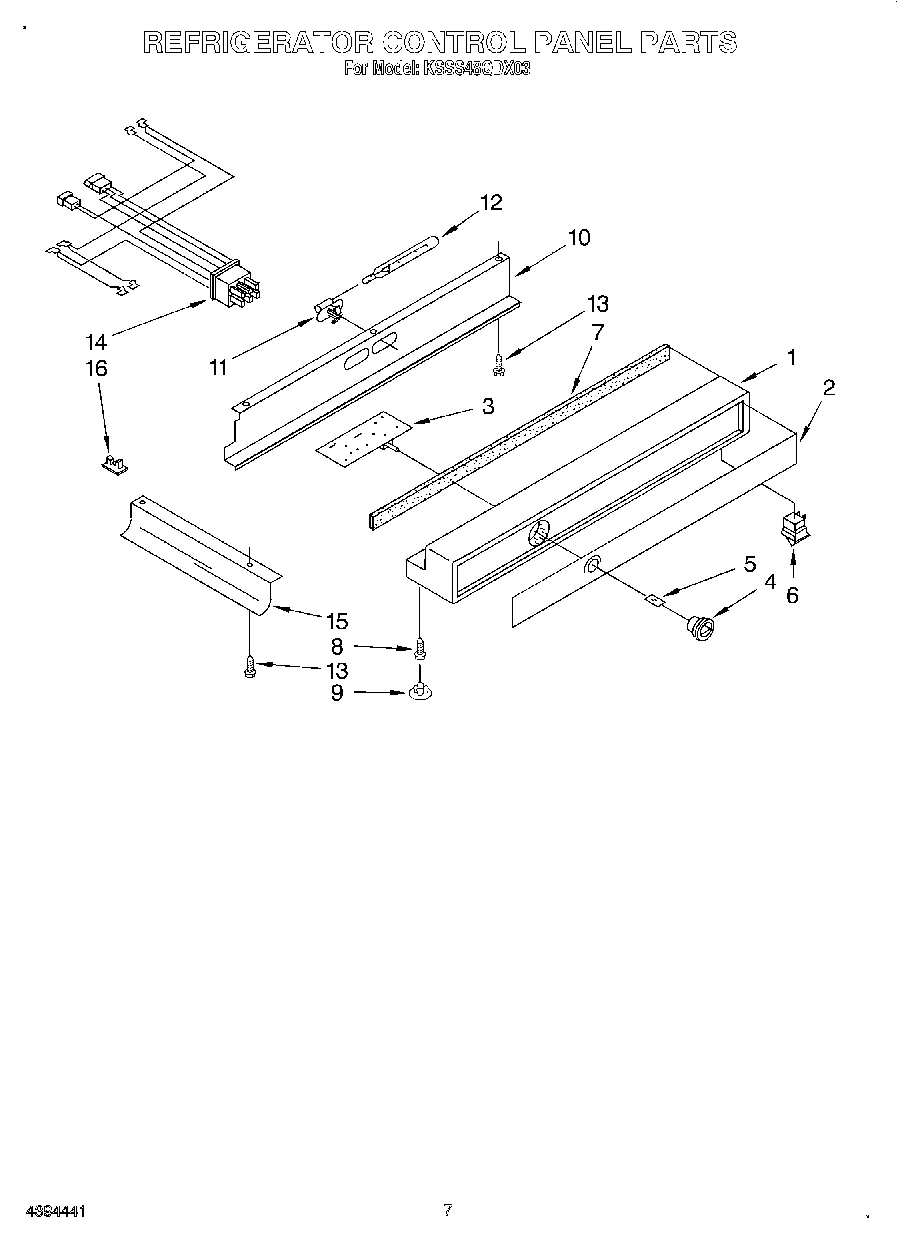 05 - REFRIGERATOR CONTROL PANEL