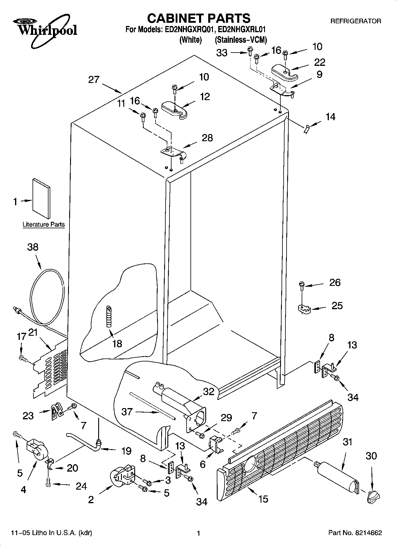 01 - CABINET PARTS