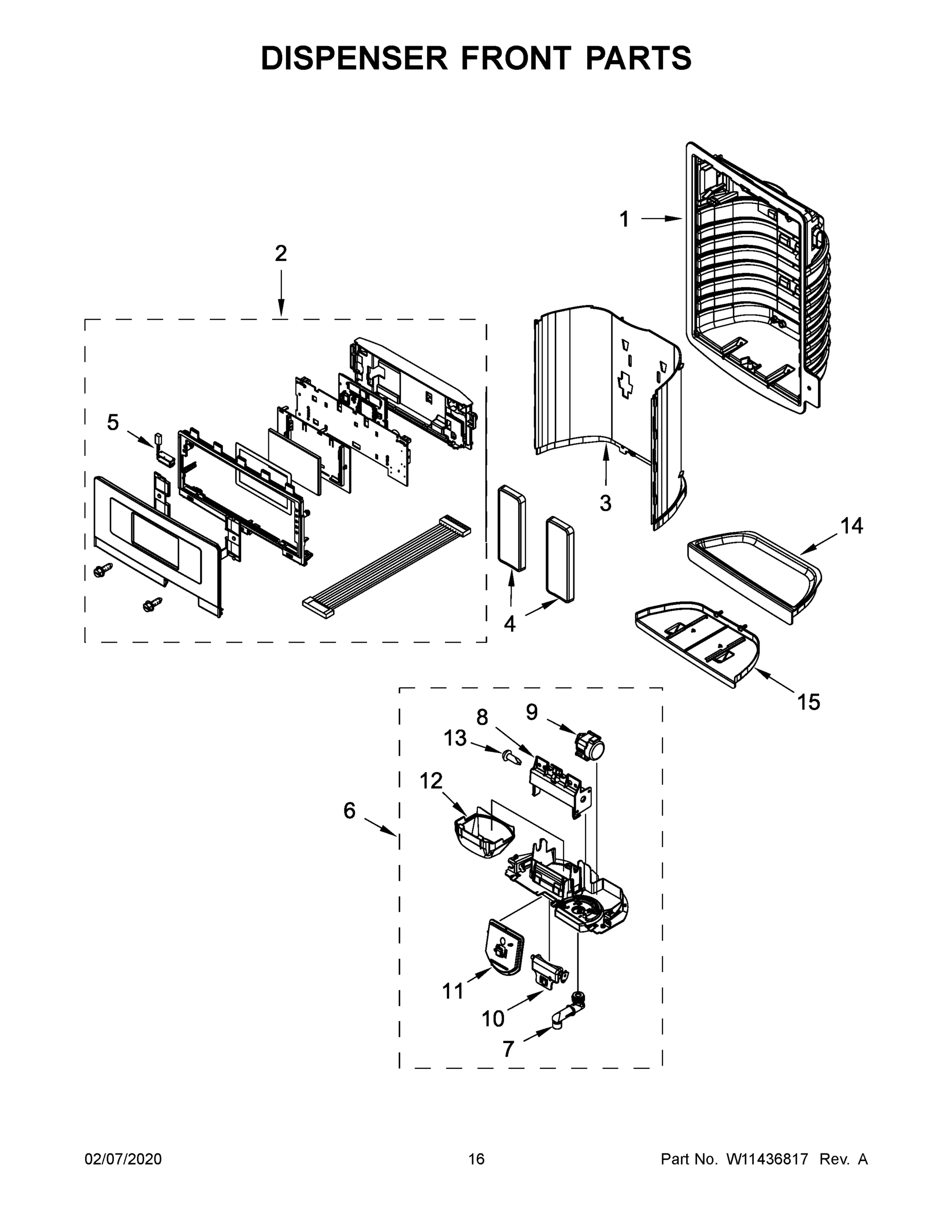 09 - DISPENSER FRONT PARTS