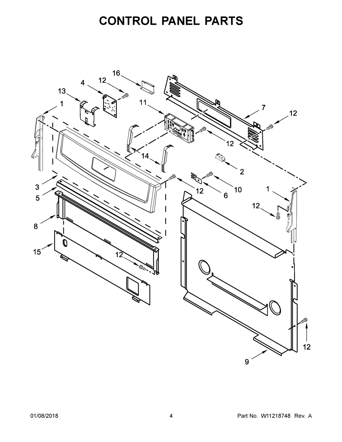 03 - CONTROL PANEL PARTS