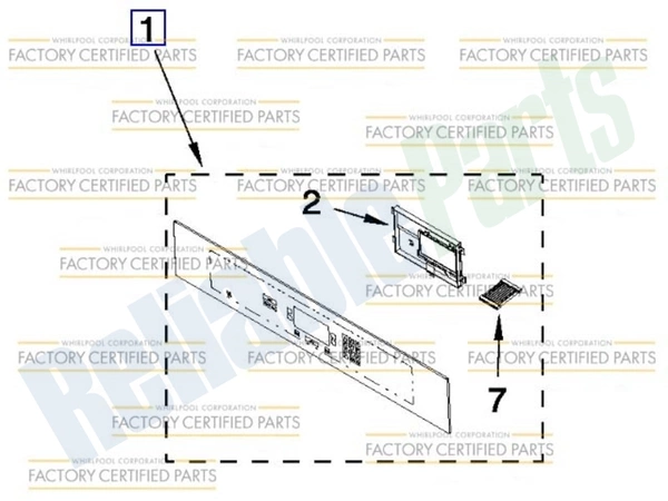 W10496617 Whirlpool Control Panel
