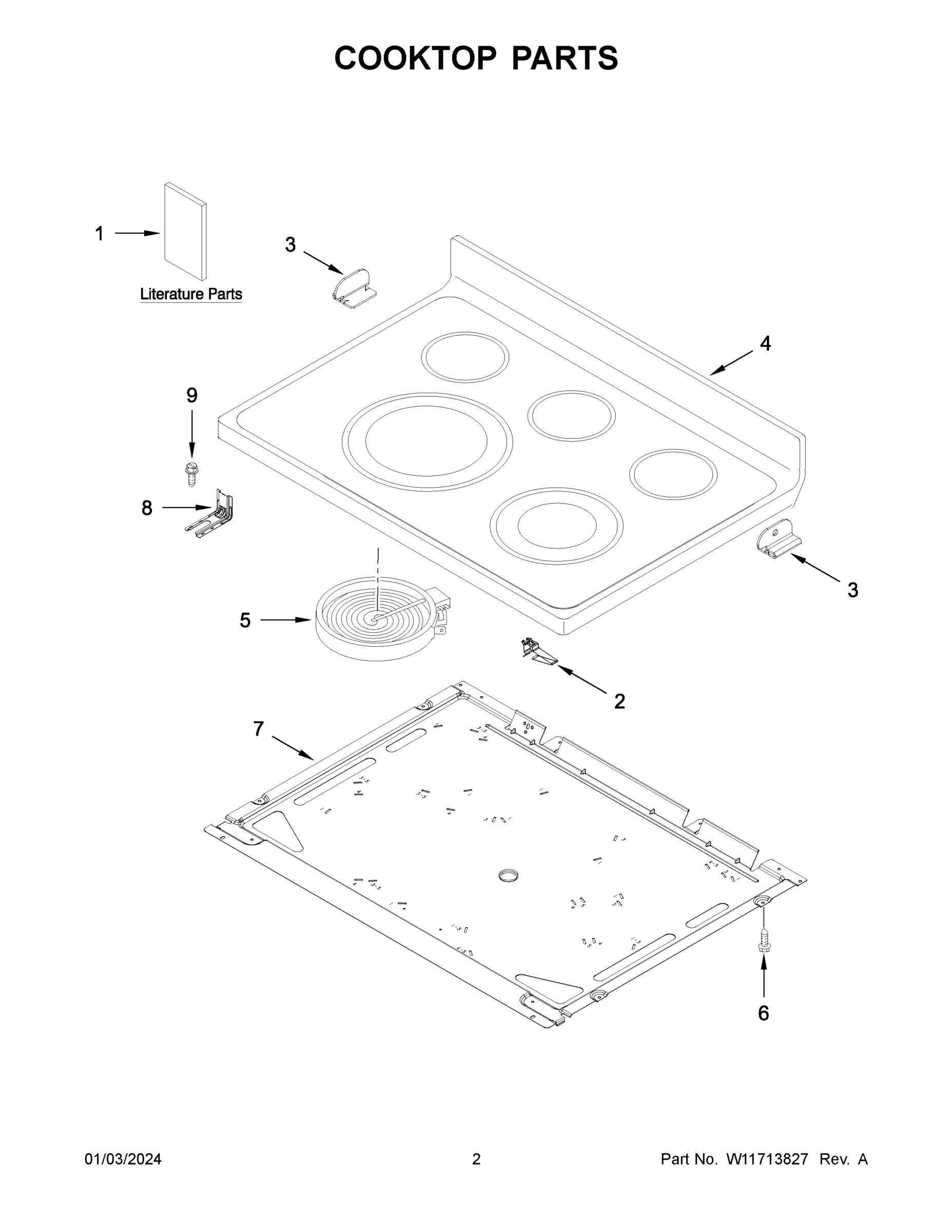 02 - COOKTOP PARTS