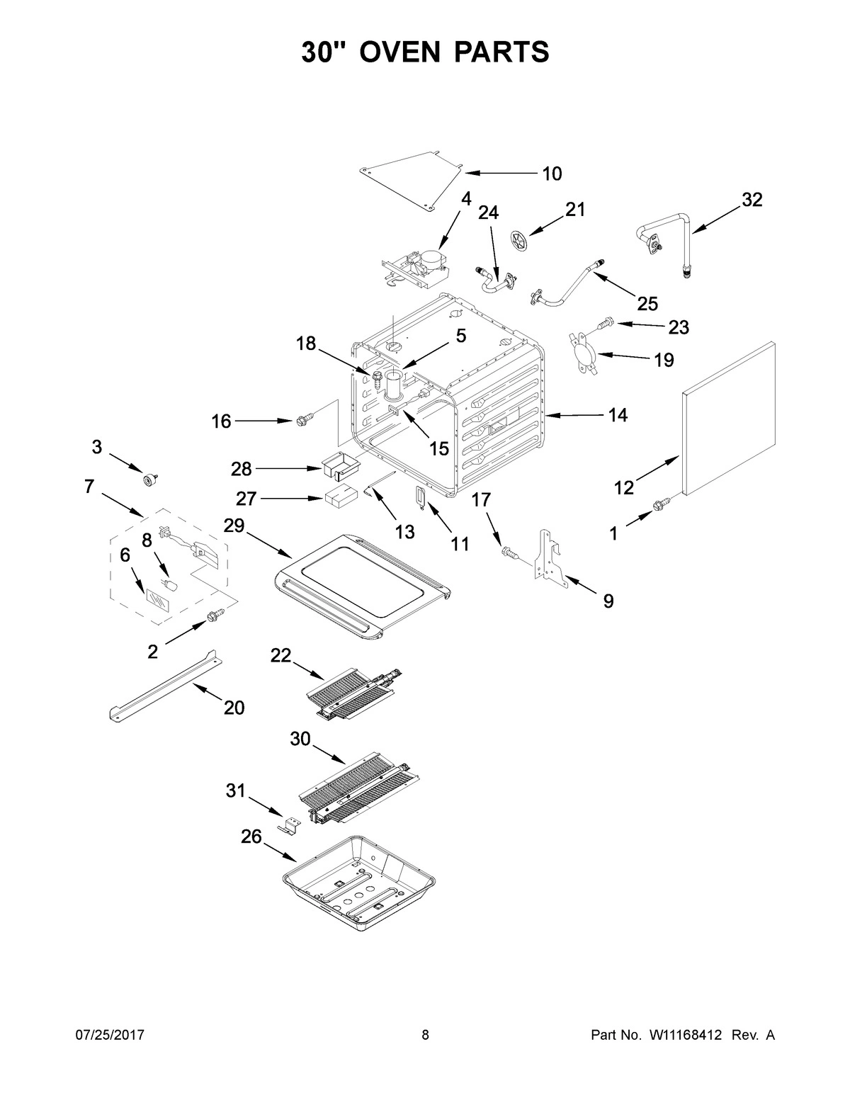 05 - 30" OVEN PARTS