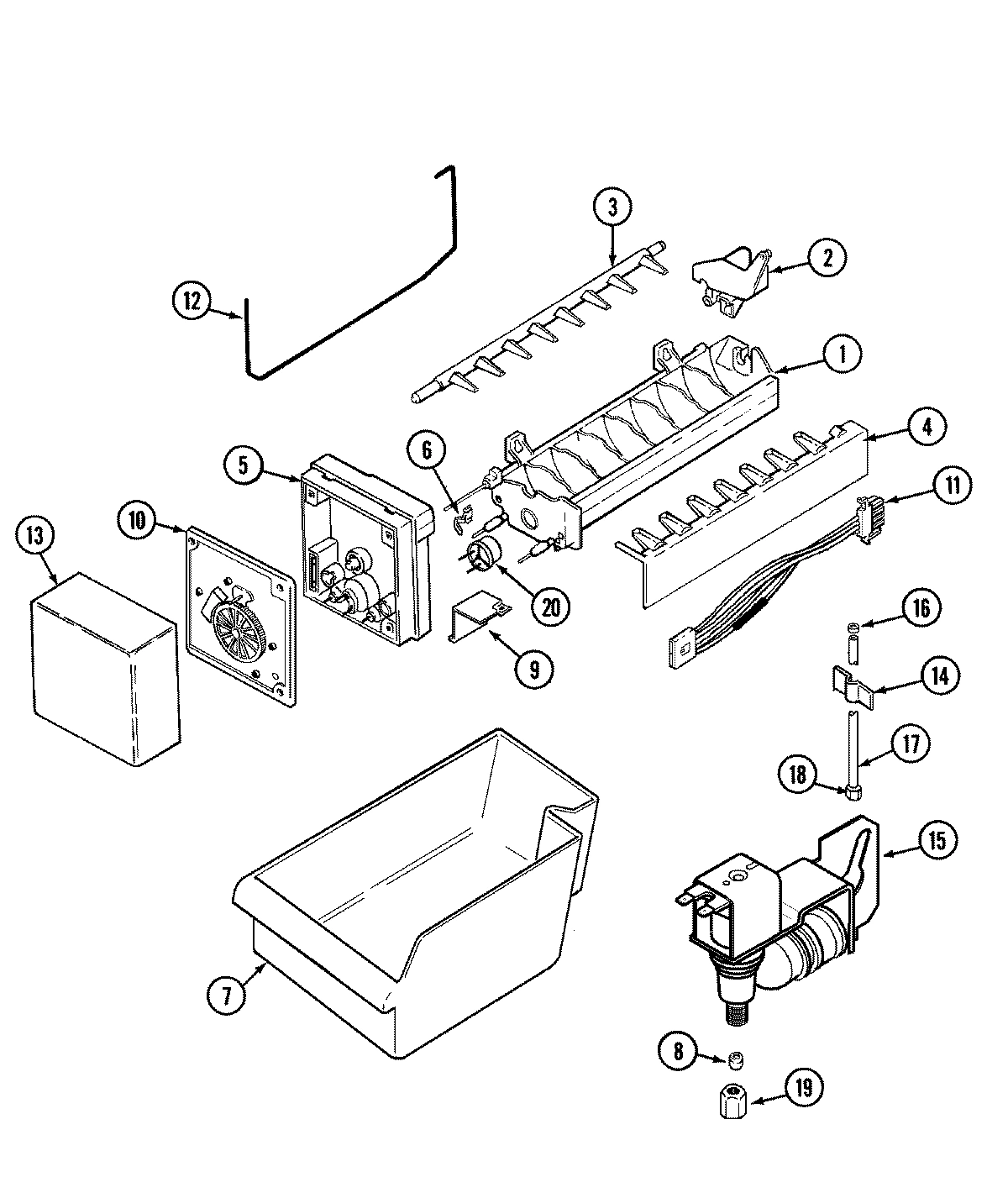 08 - ICE MAKER (BISQUE)
