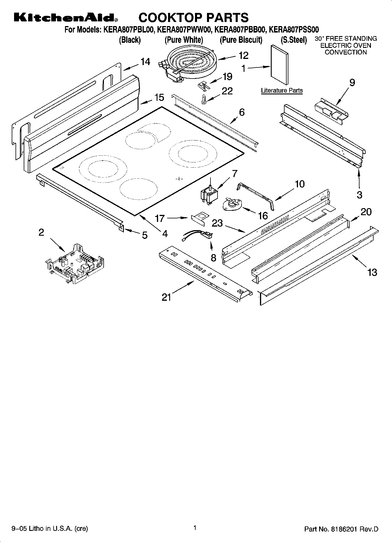01 - COOKTOP PARTS