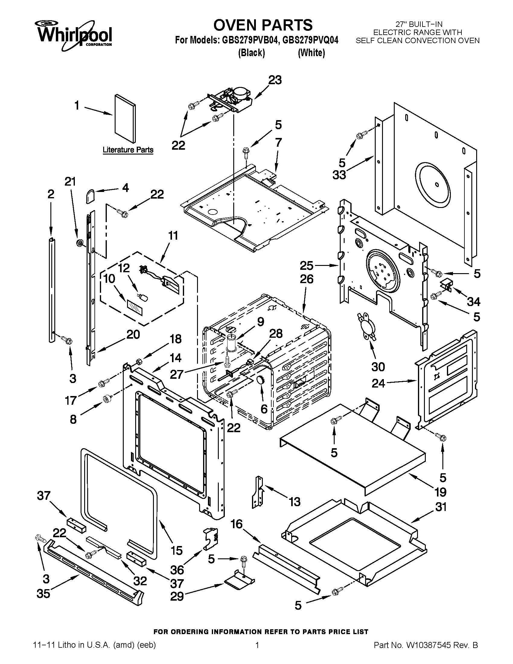 01 - OVEN PARTS