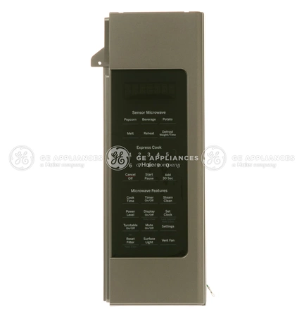 WB56X30167 GE Microwave Slate Control Panel W