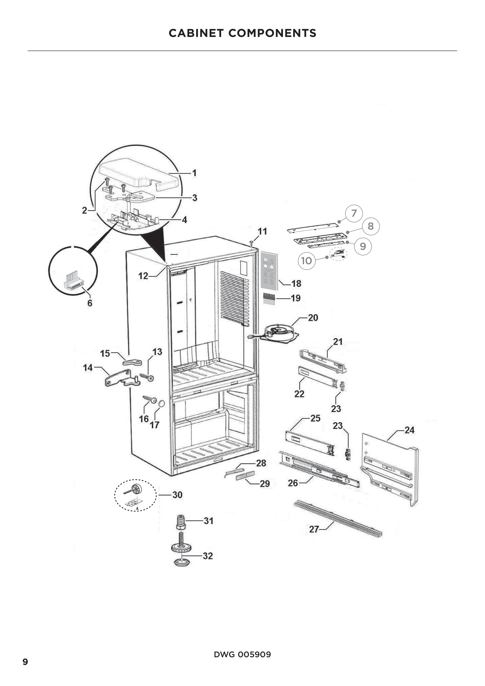 CABINET COMPONENTS