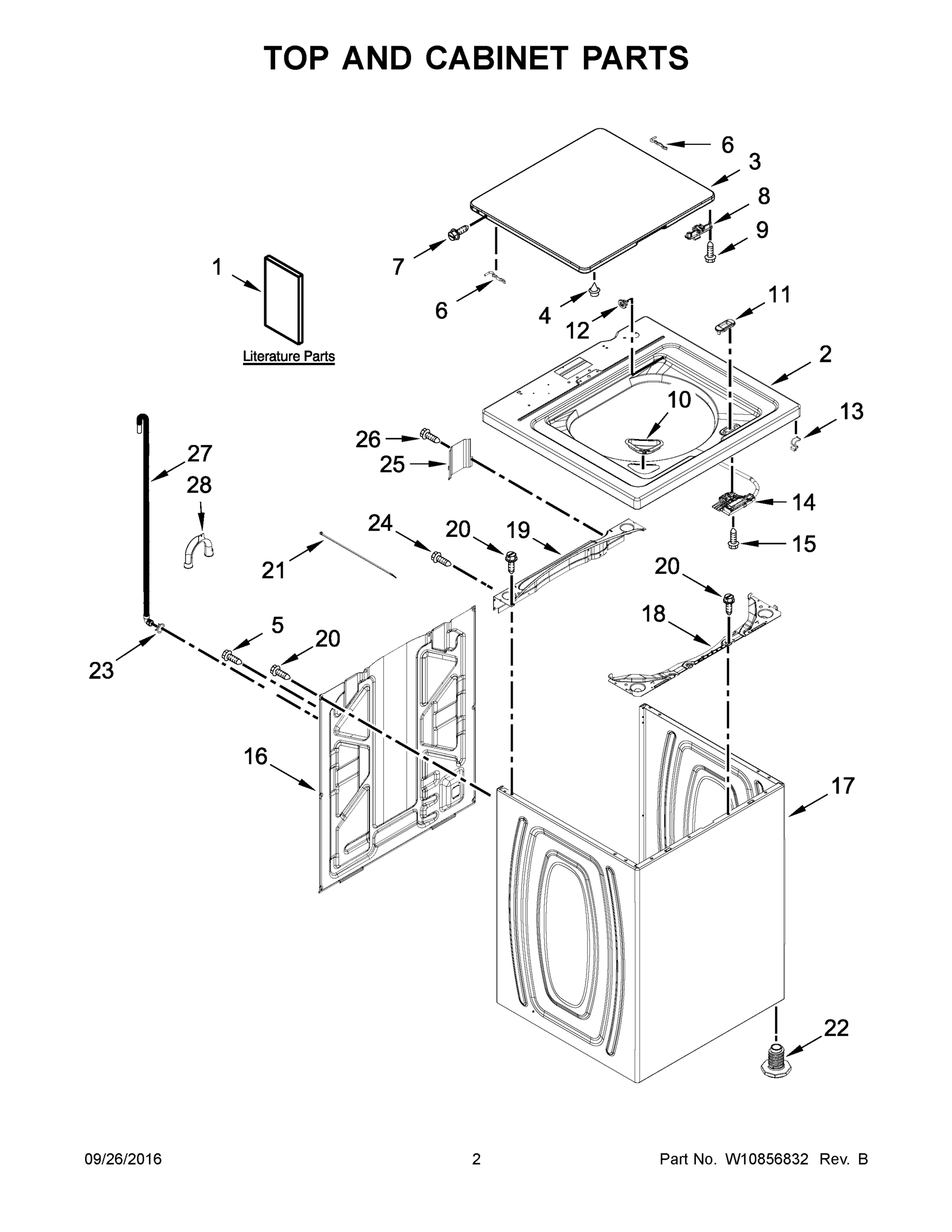 02 - TOP AND CABINET PARTS