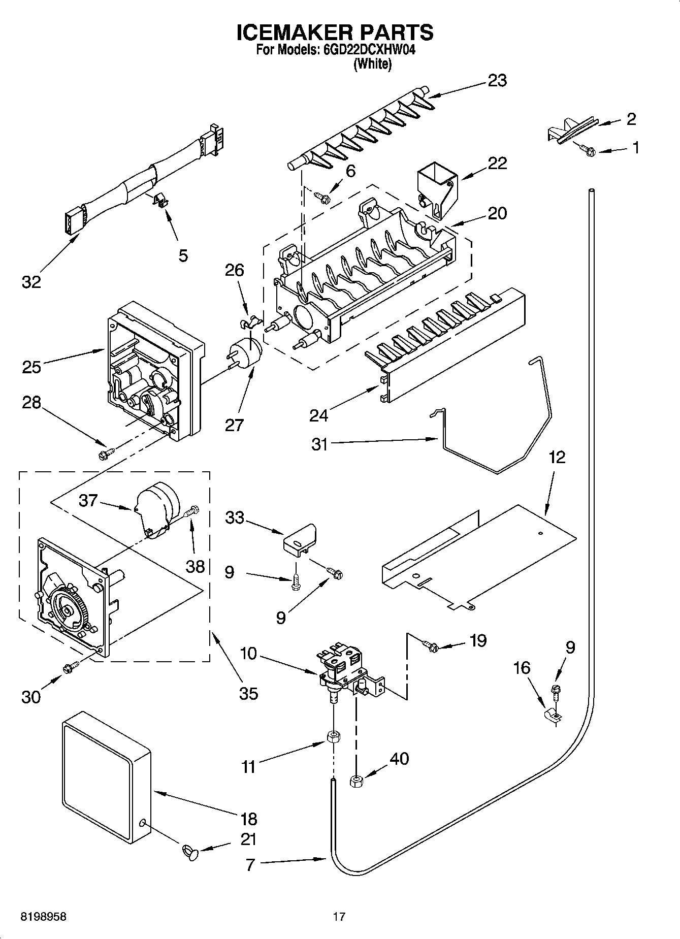 11 - ICEMAKER PARTS