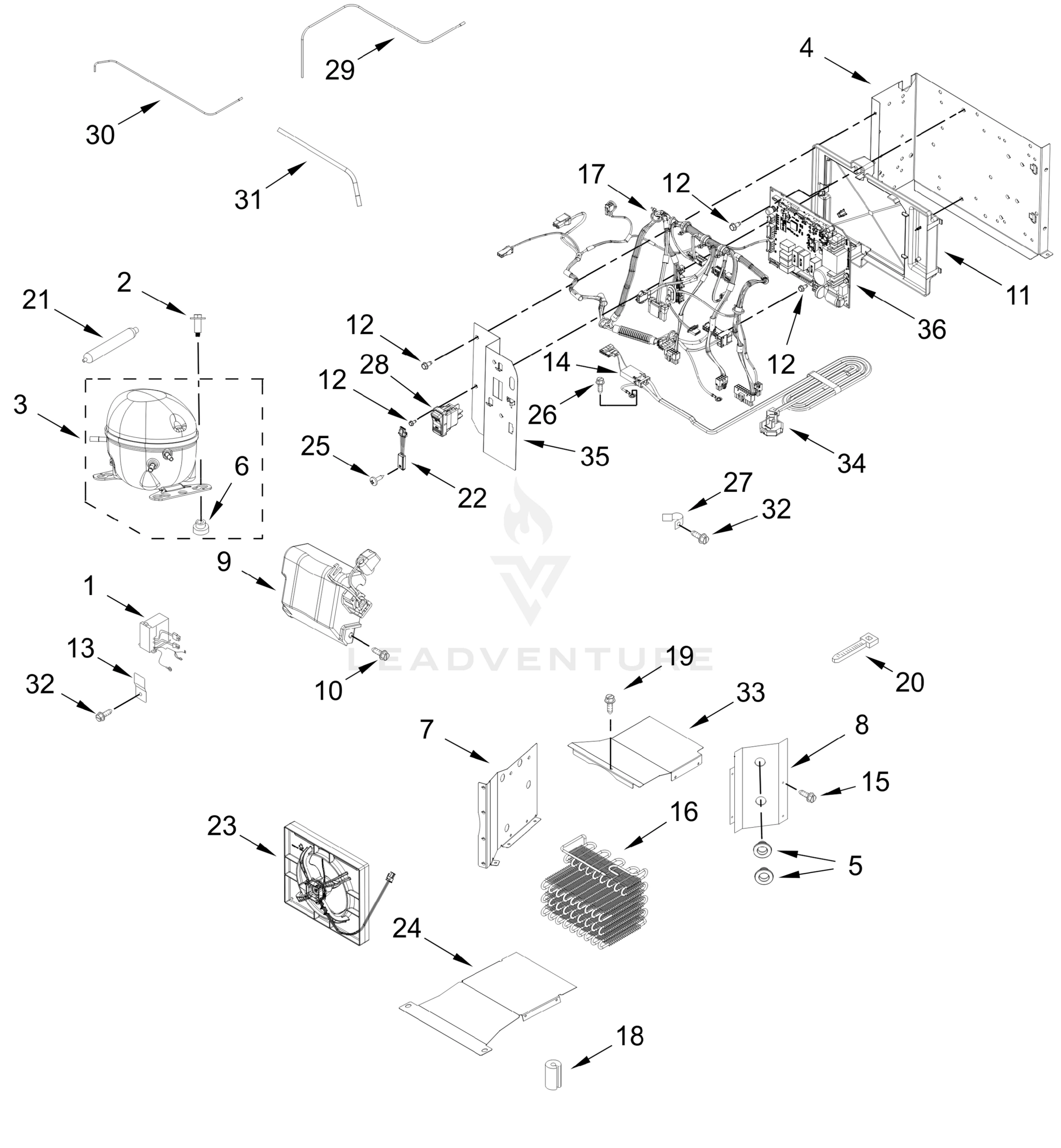 UPPER UNIT PARTS