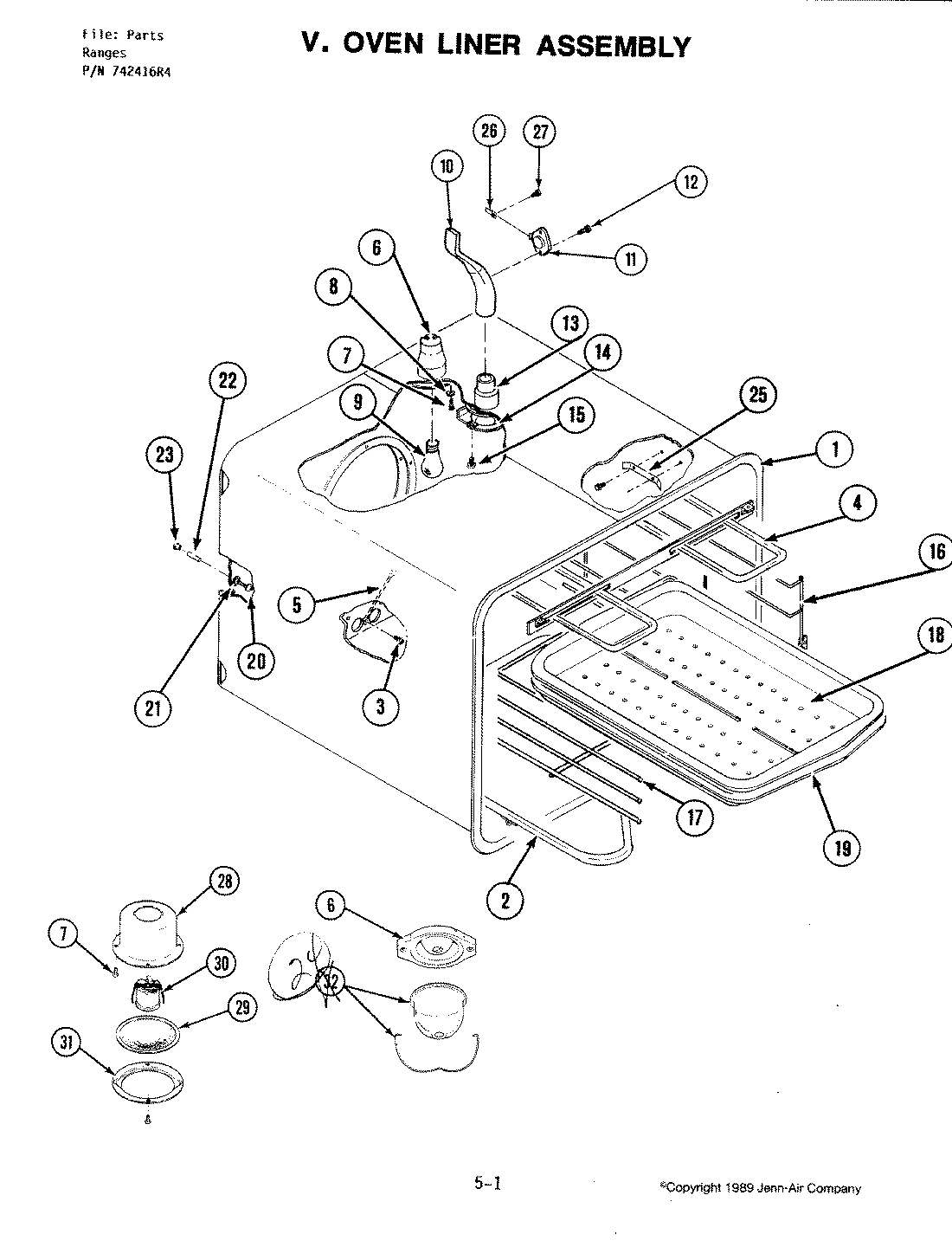 08 - OVEN LINER ASSEMBLY (D140-C)