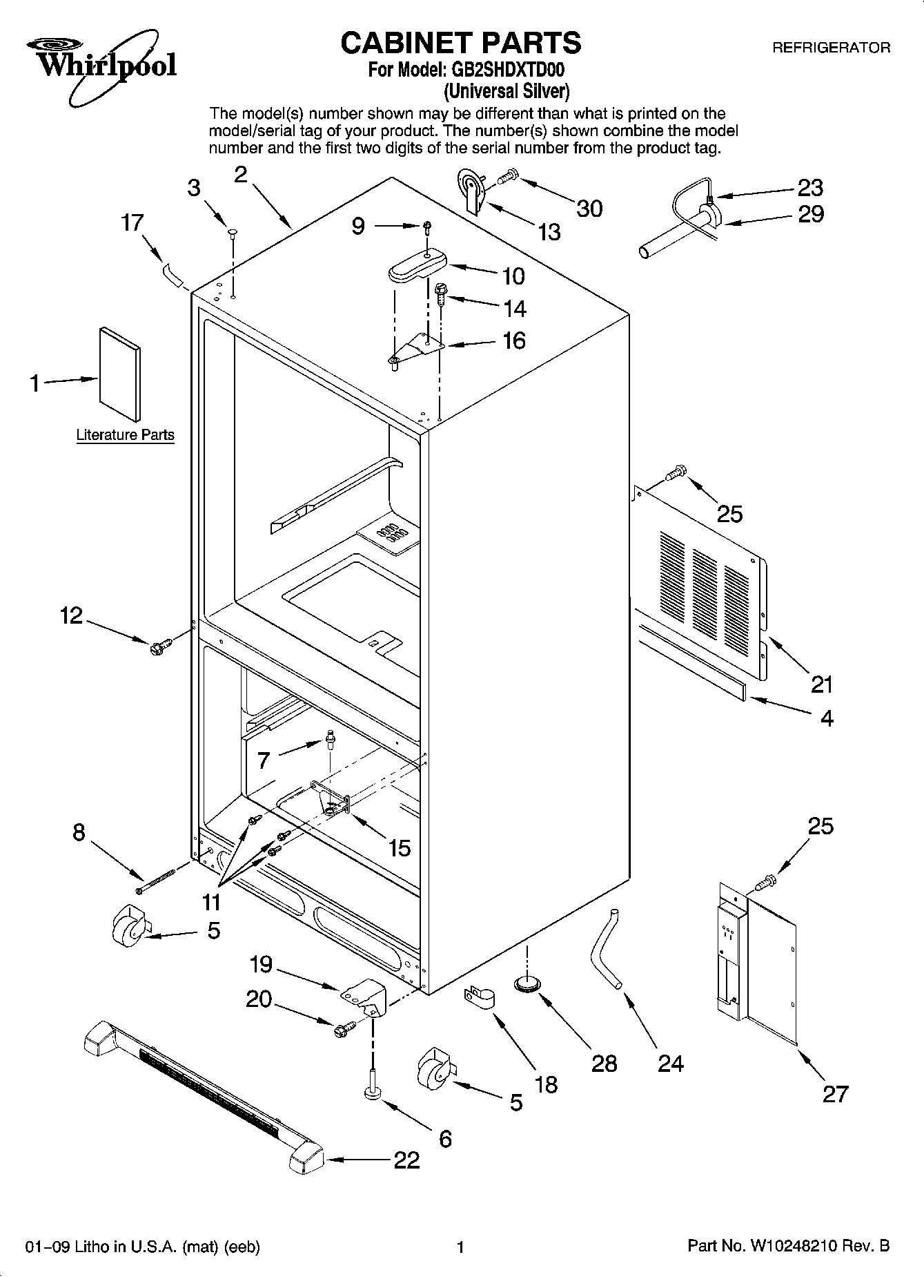 01 - CABINET PARTS