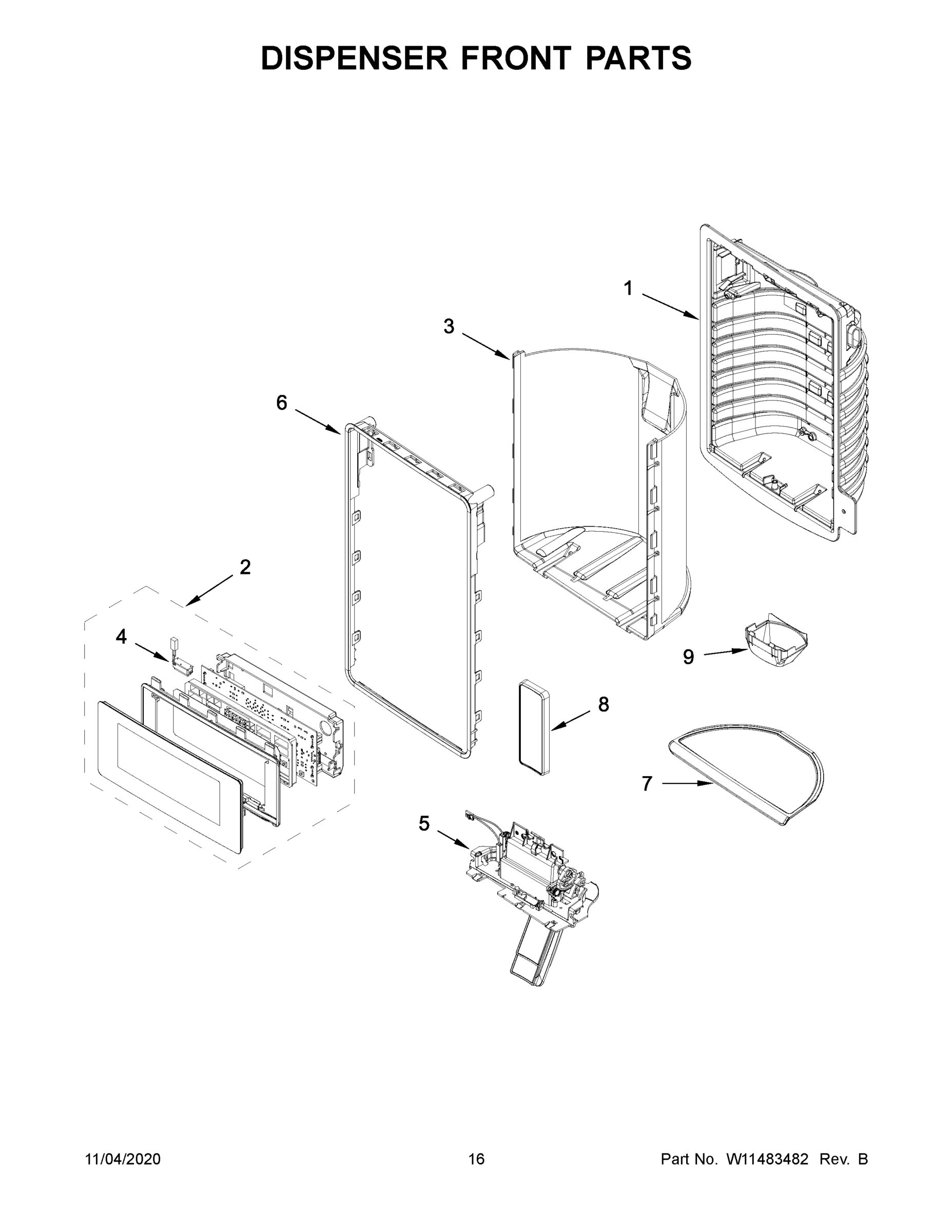 09 - DISPENSER FRONT PARTS