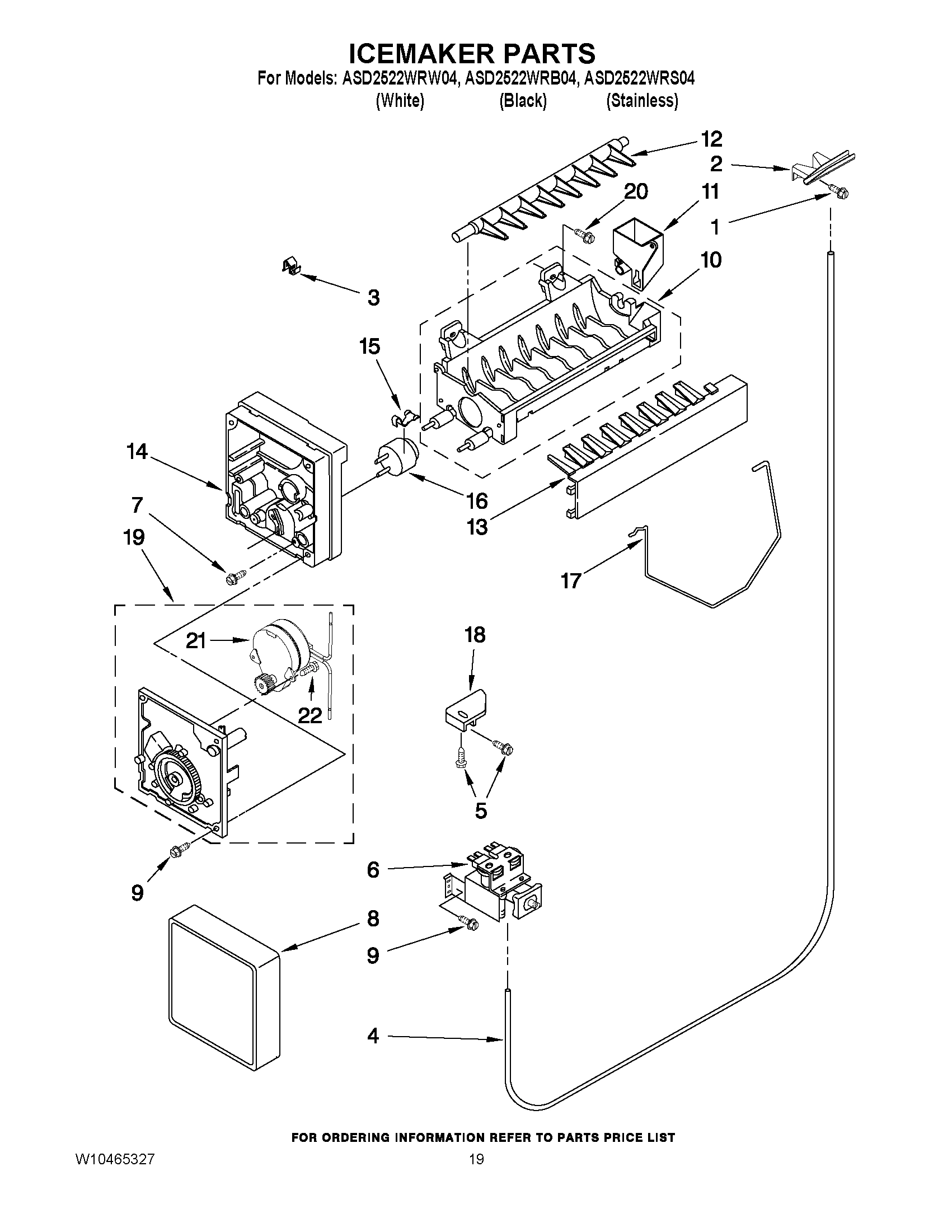 12 - ICEMAKER PARTS