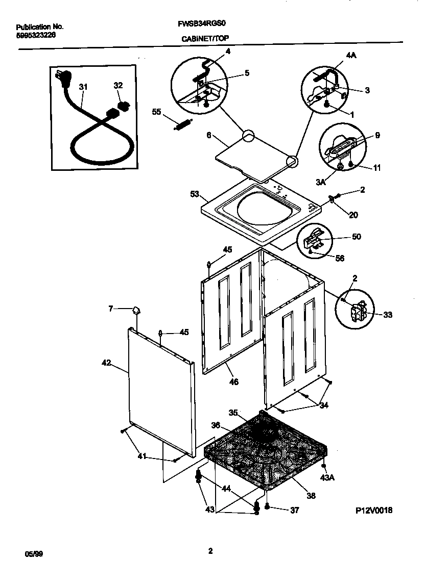 02 - P12V0018 WSHR CAB,TOP