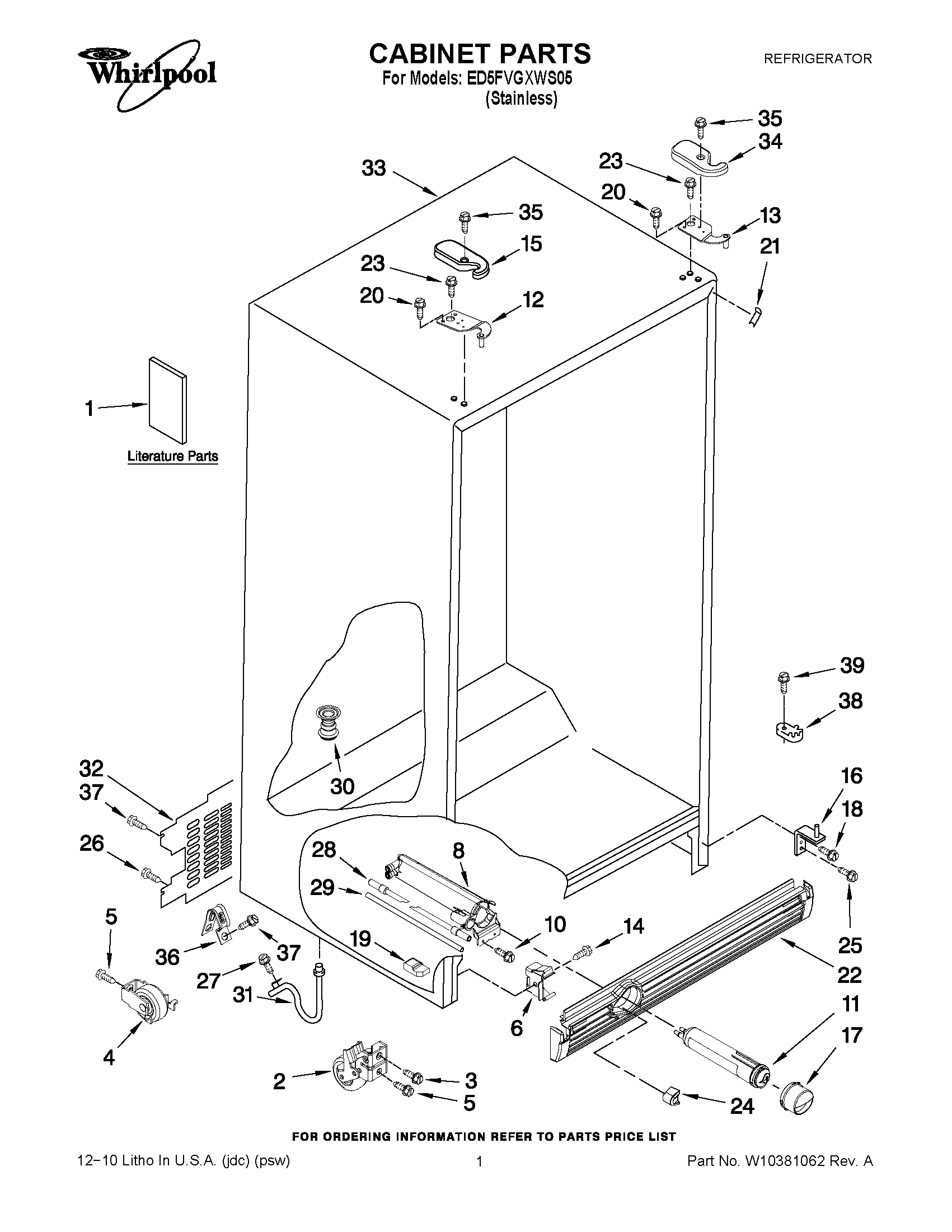 01 - CABINET PARTS