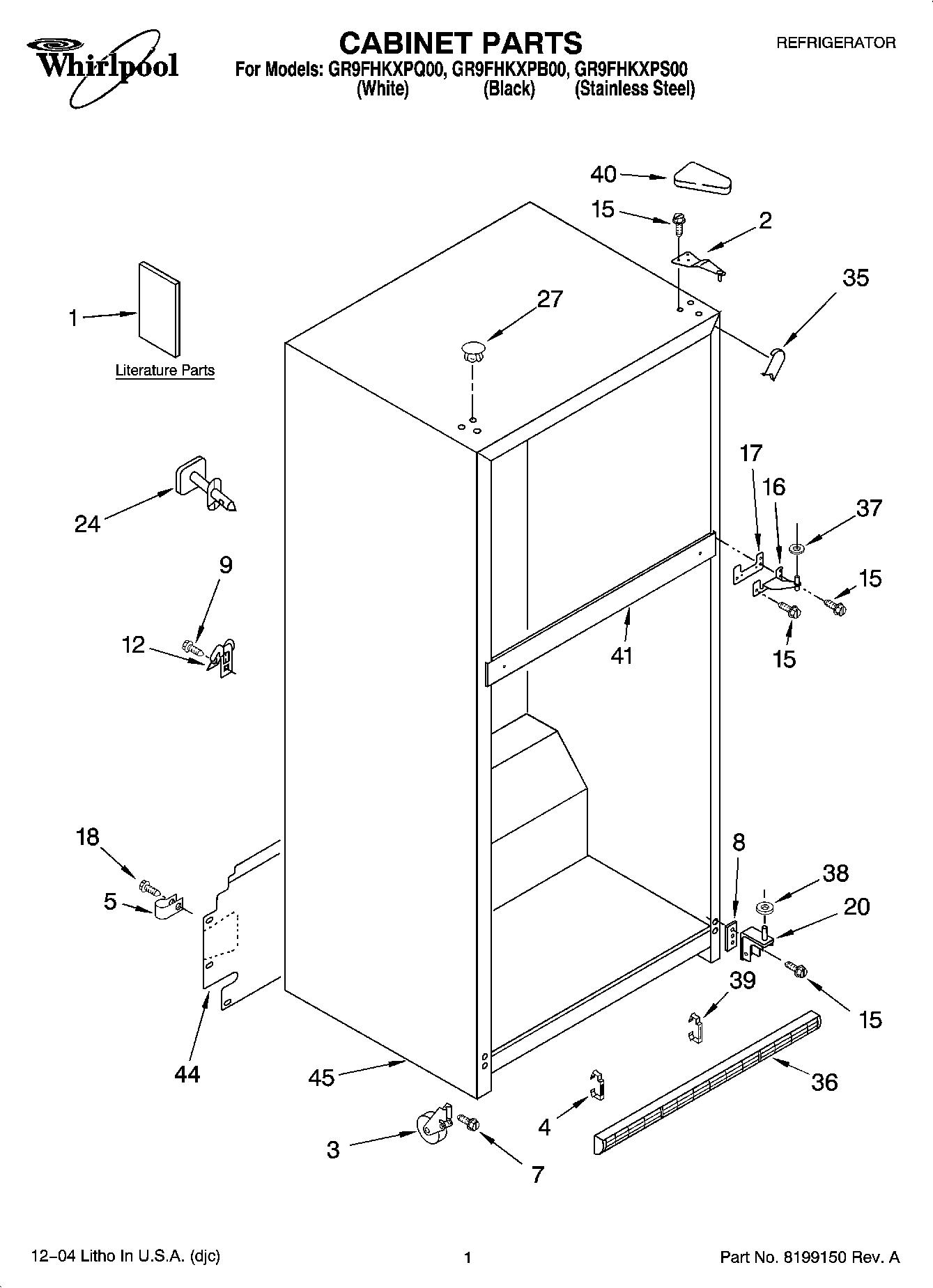 01 - CABINET PARTS
