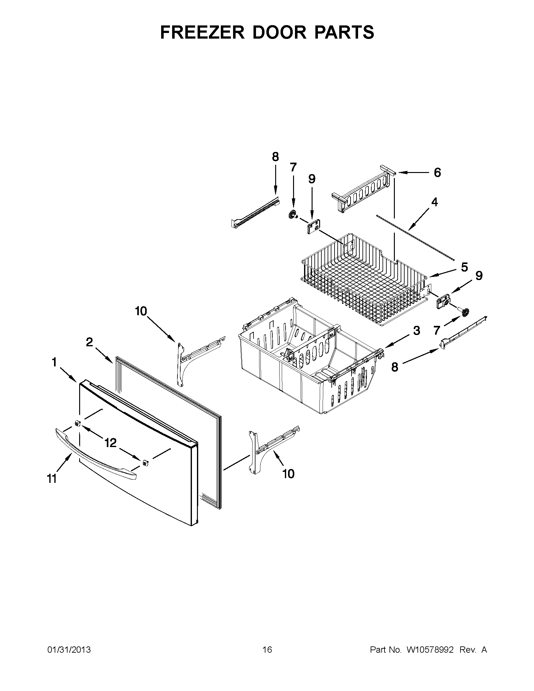 08 - FREEZER DOOR PARTS