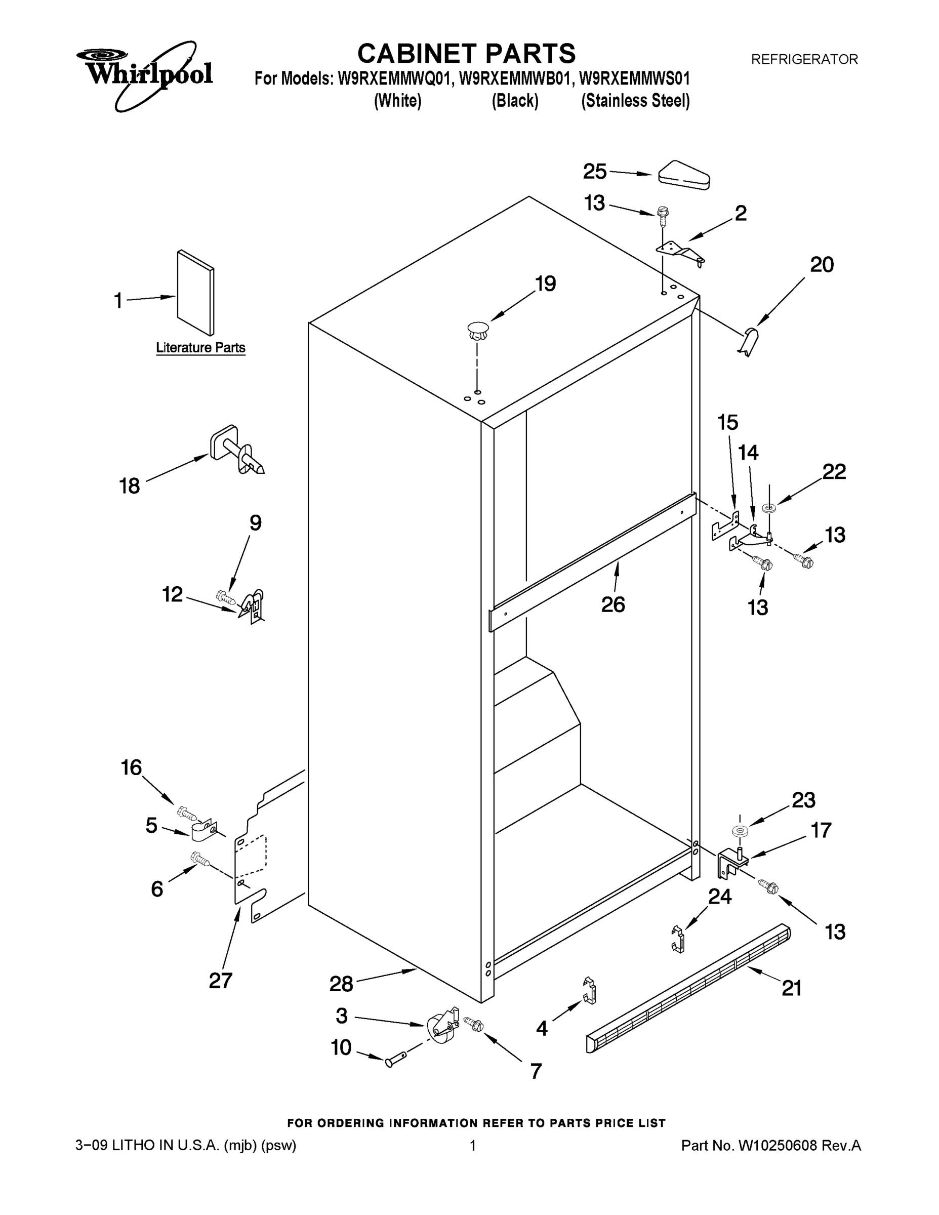 01 - CABINET PARTS