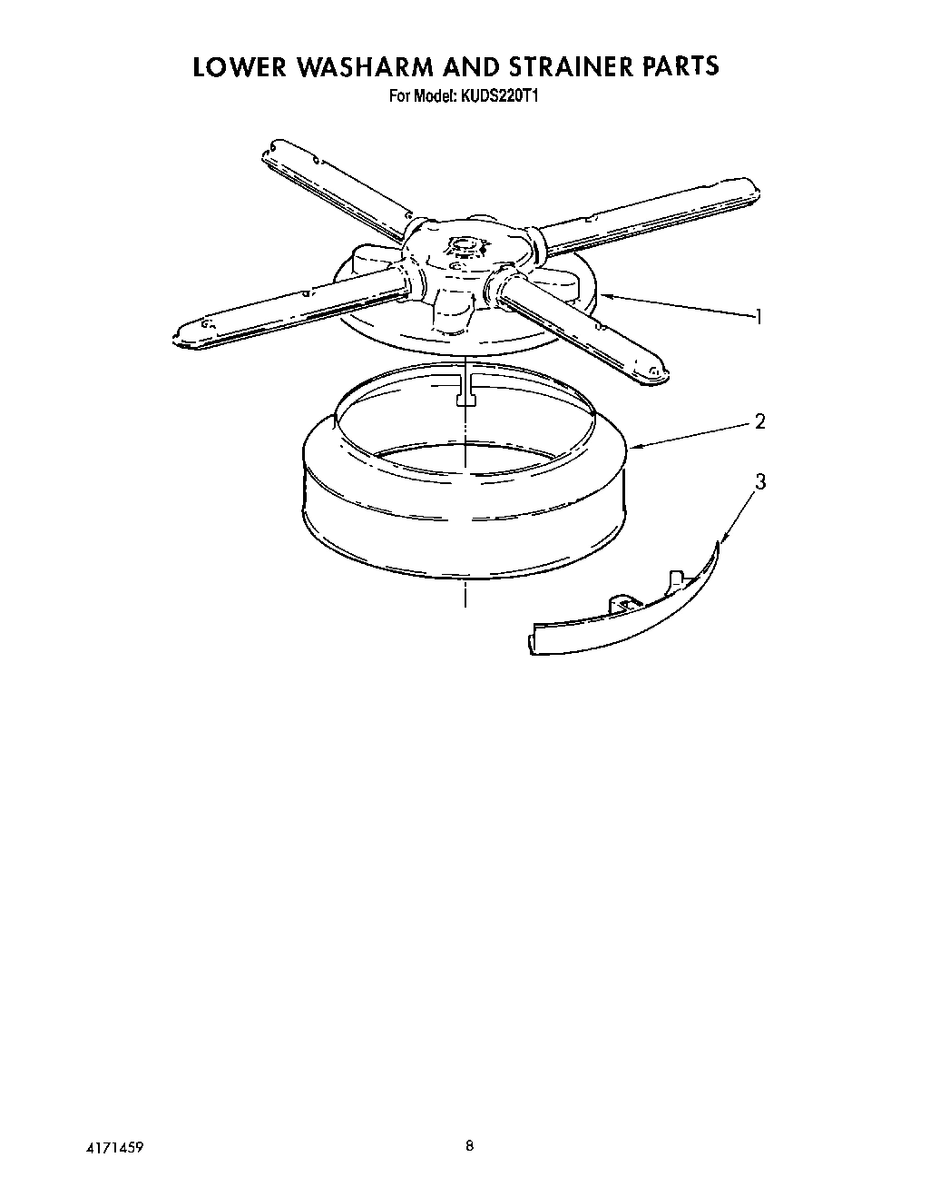 06 - LOWER WASHARM AND STRAINER