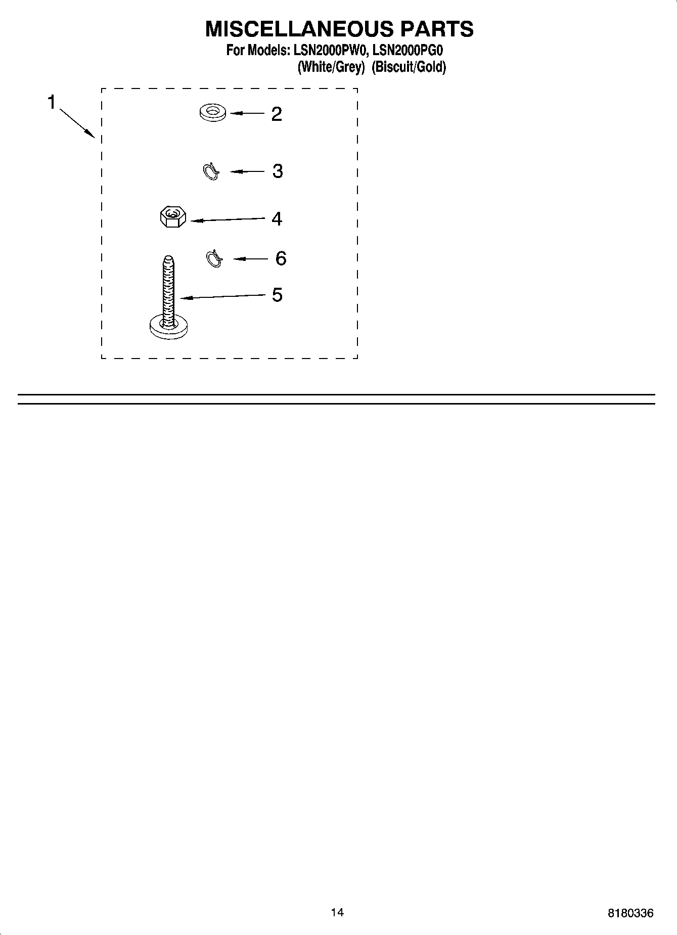 10 - MISCELLANEOUS PARTS OPTIONAL PARTS (NOT INCLUDED)