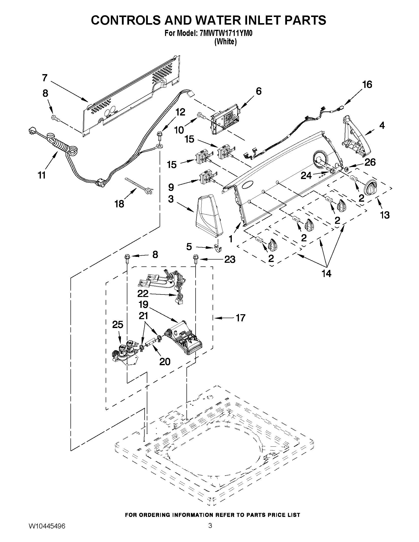 02 - CONTROLS AND WATER INLET PARTS