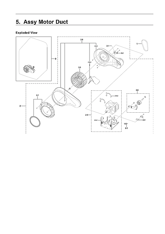 ASSY MOTOR DUCT