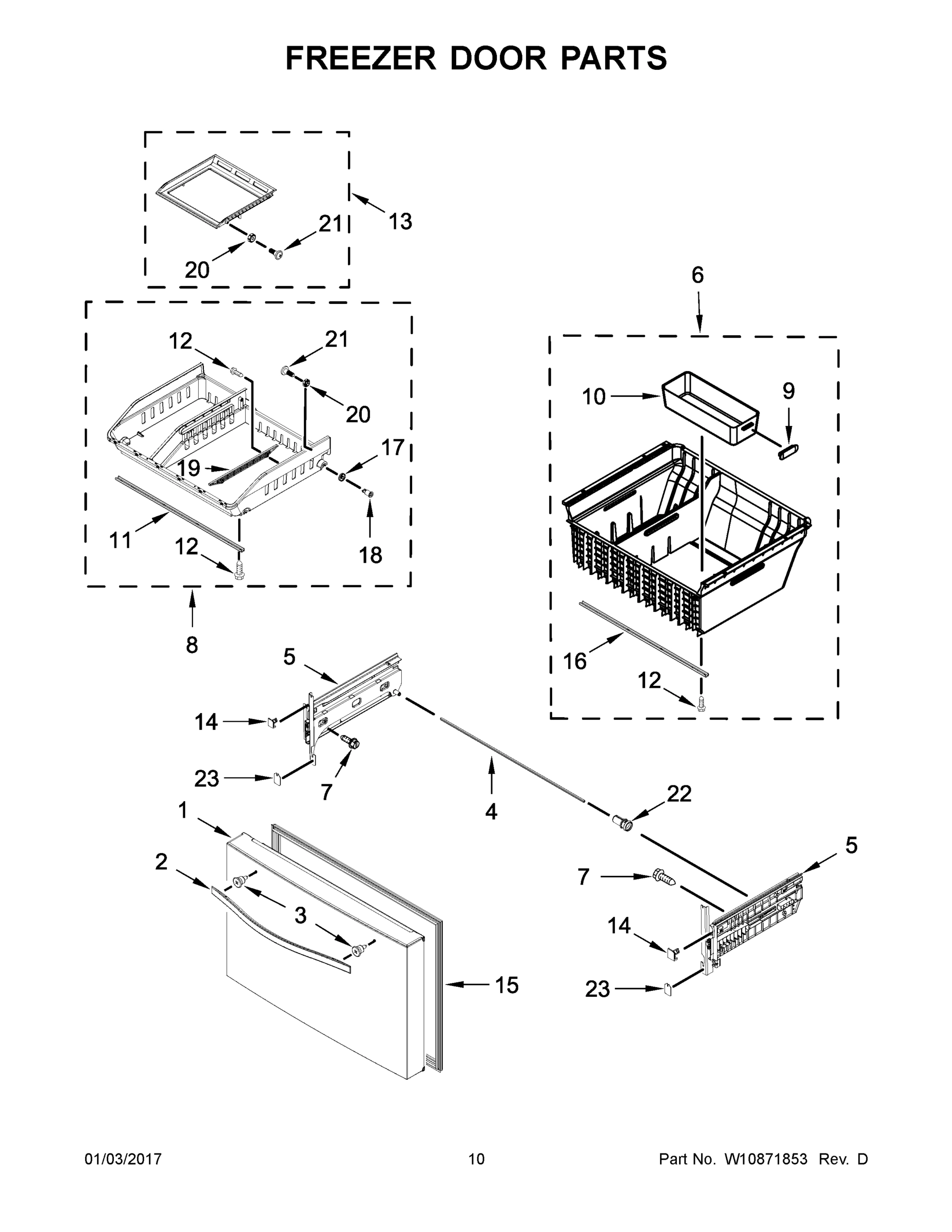 06 - FREEZER DOOR PARTS