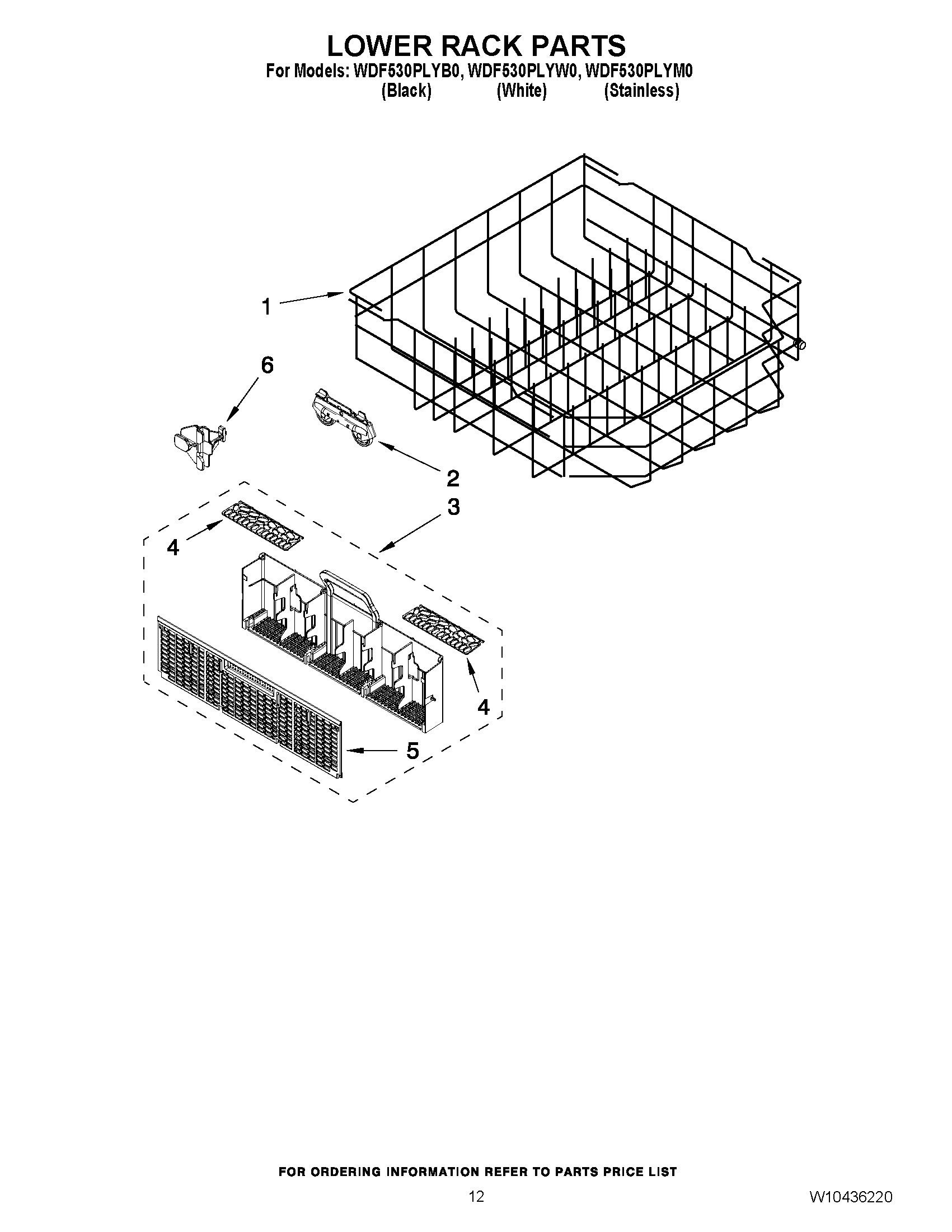10 - LOWER RACK PARTS