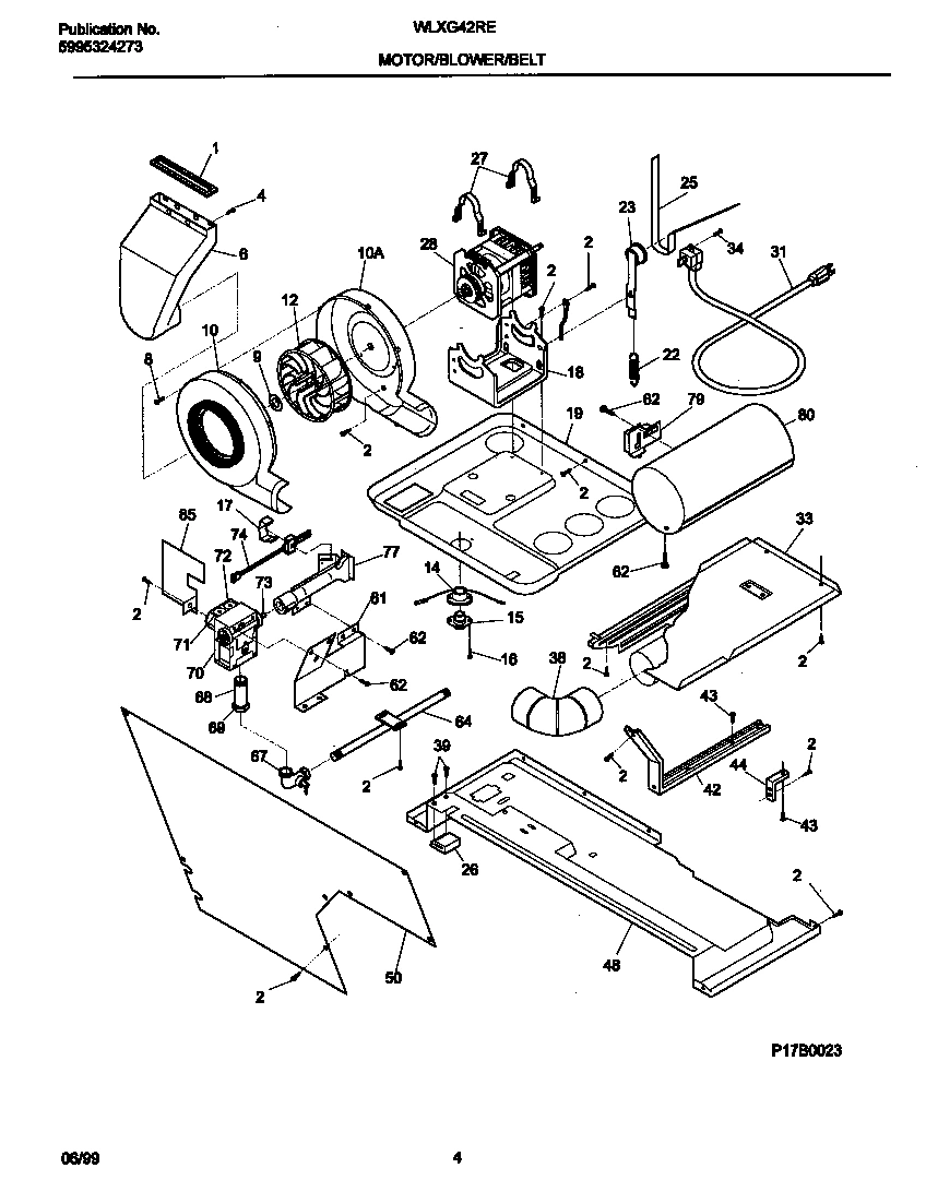 03 - P17B0023 DRY MTR,BELT
