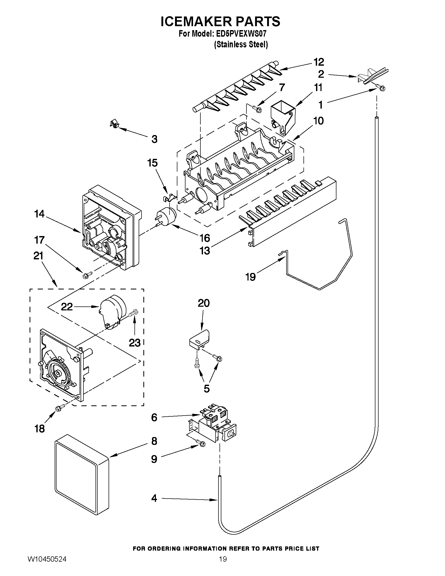 12 - ICEMAKER PARTS