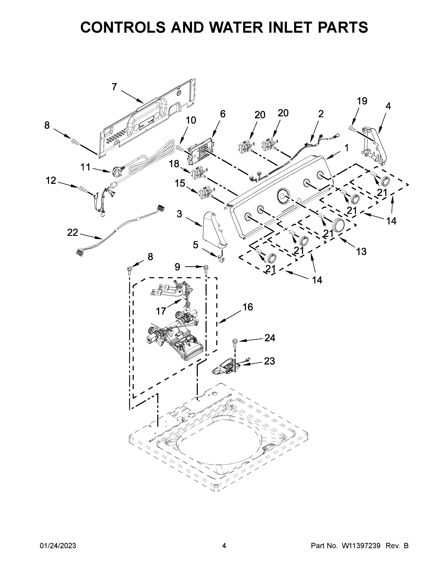 03 - CONTROLS AND WATER INLET PARTS