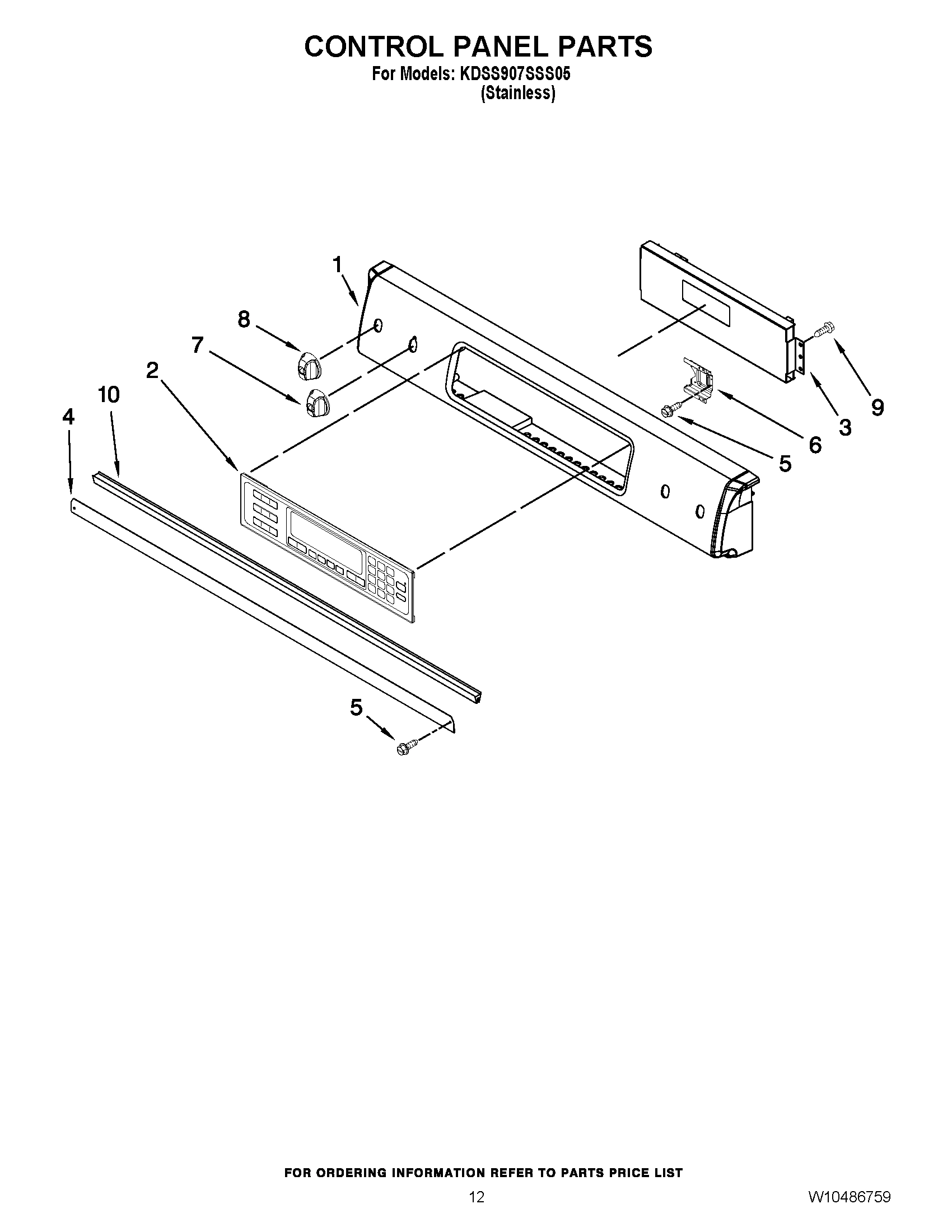 09 - CONTROL PANEL PARTS