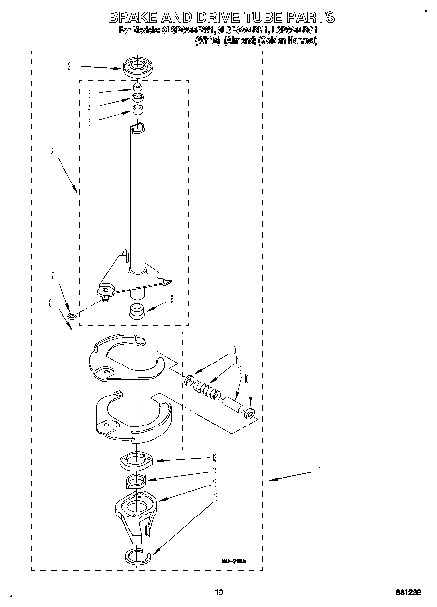 08 - BRAKE AND DRIVE TUBE