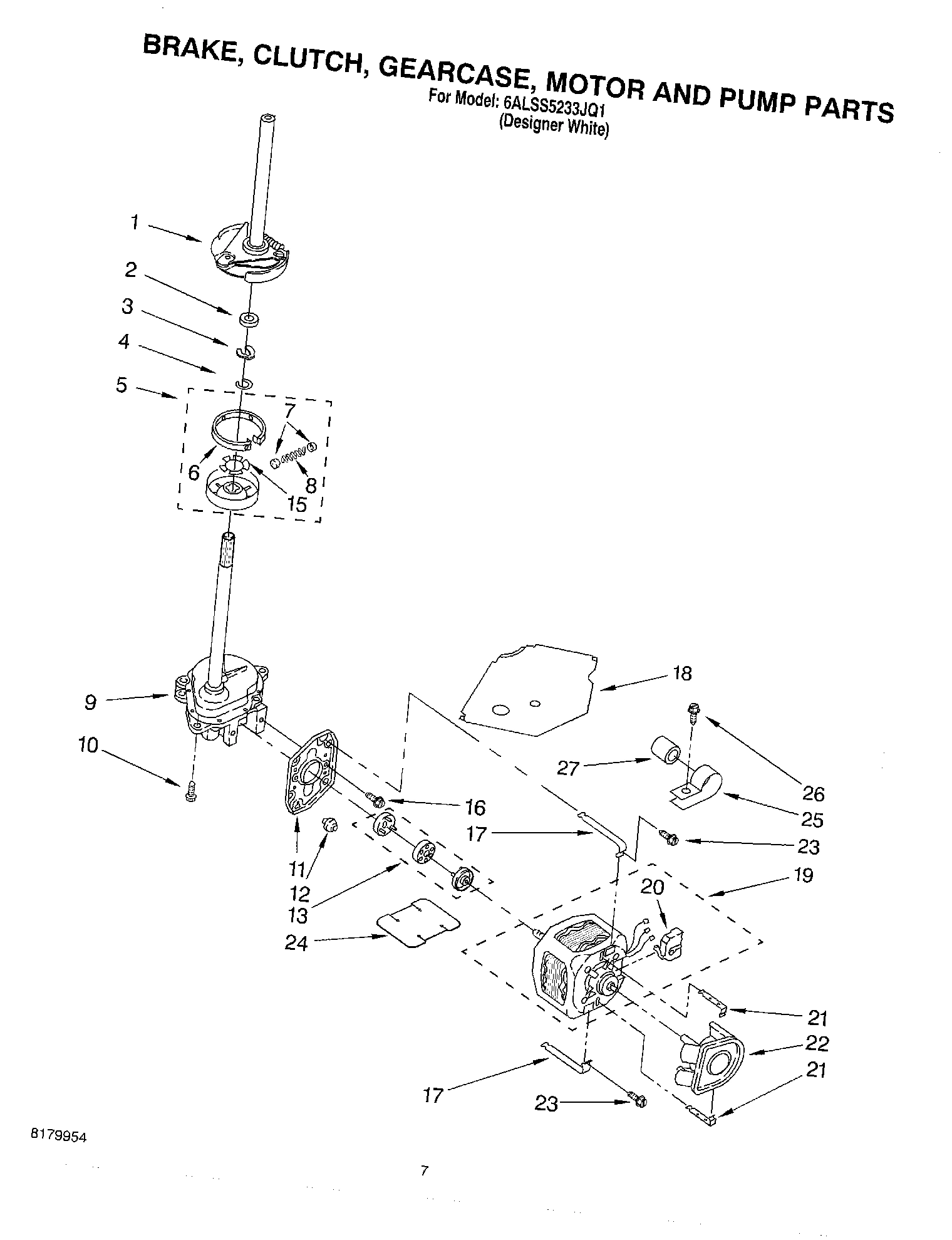 04 - BRAKE, CLUTCH, GEARCASE, MOTOR AND PUMP PARTS