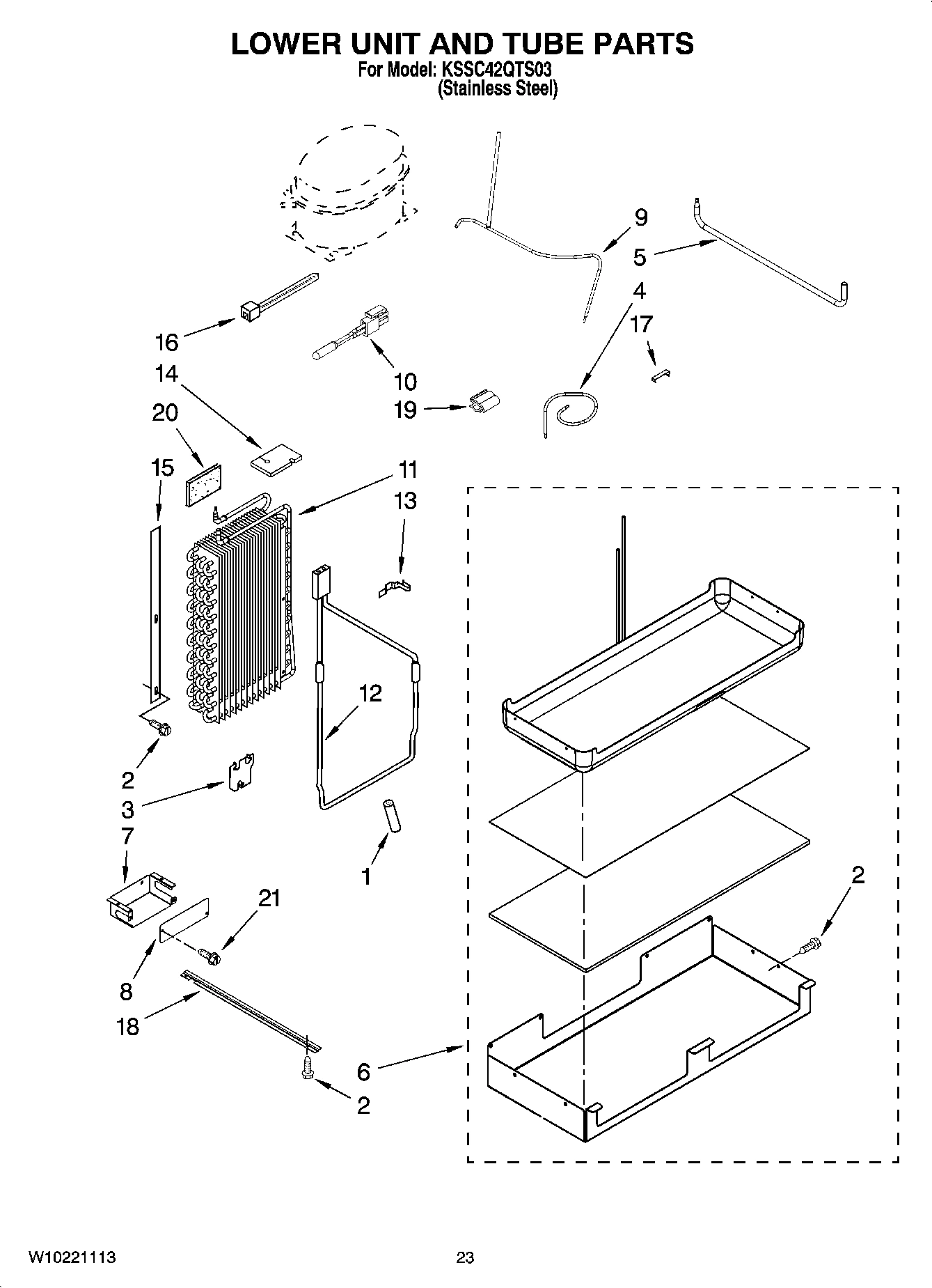 14 - LOWER UNIT AND TUBE PARTS