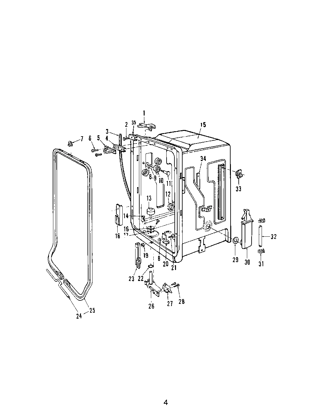 04 - MOTOR, HEATER AND SPRAY ARM
