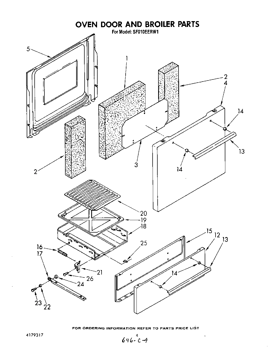 04 - OVEN DOOR AND BROILER