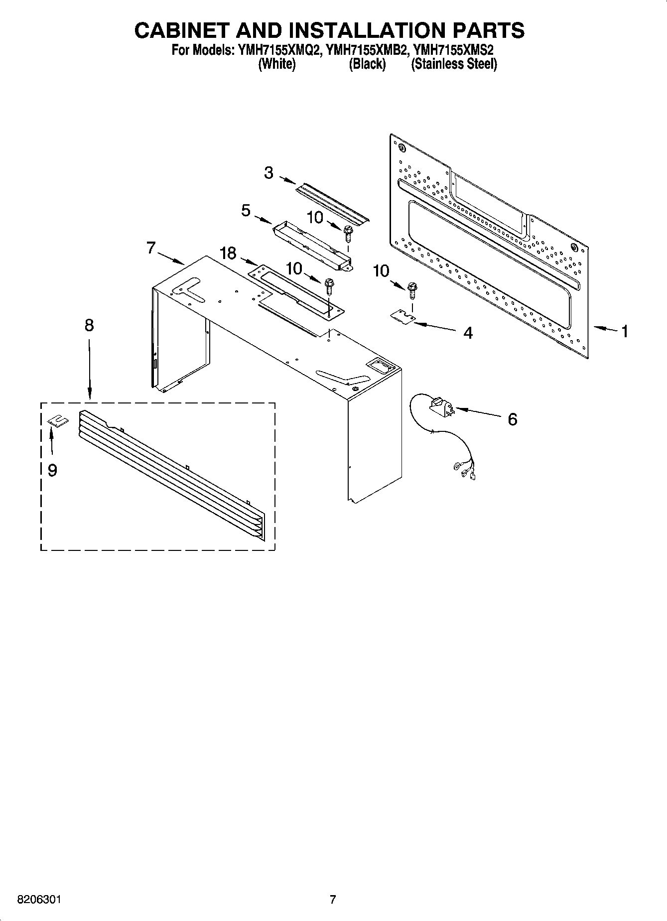 06 - CABINET AND INSTALLATION PARTS