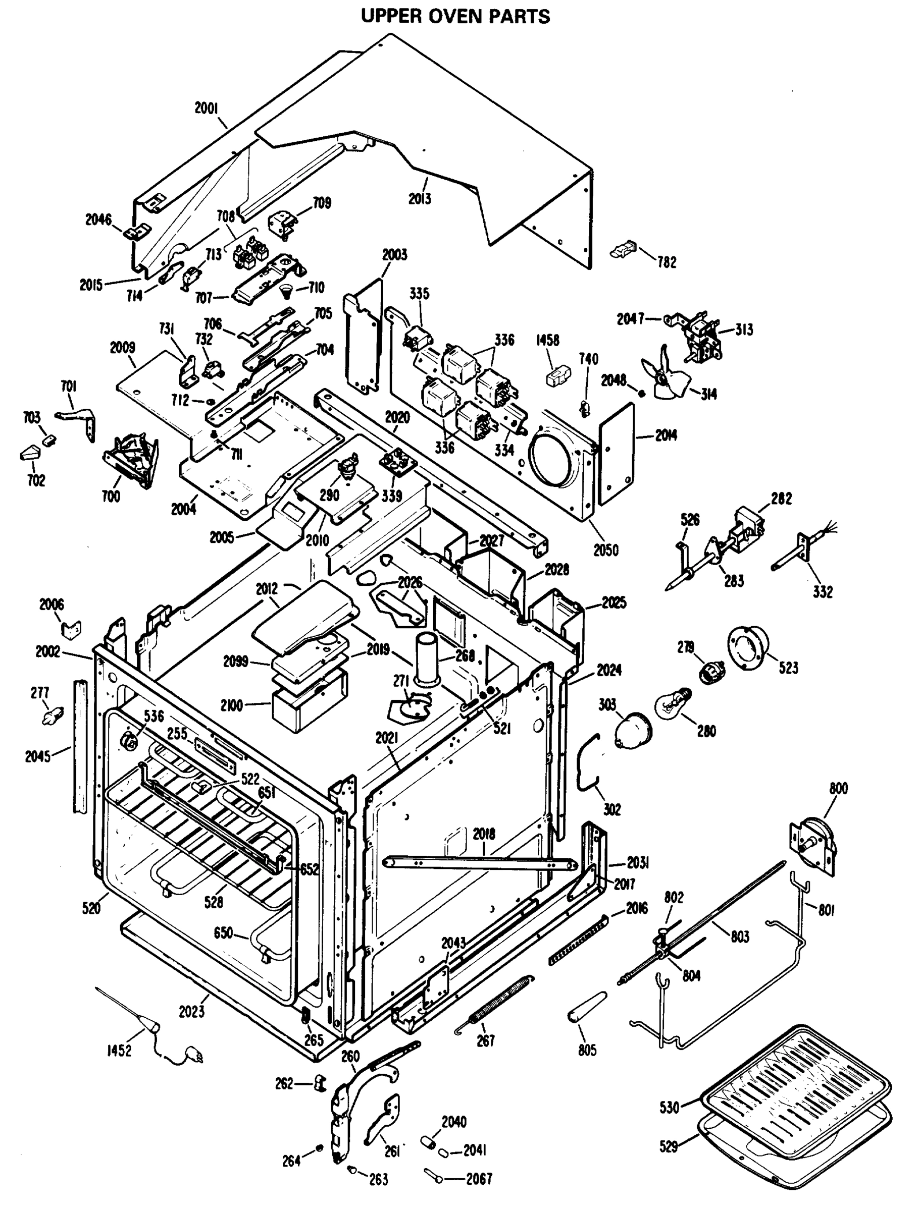 UPPER OVEN PARTS