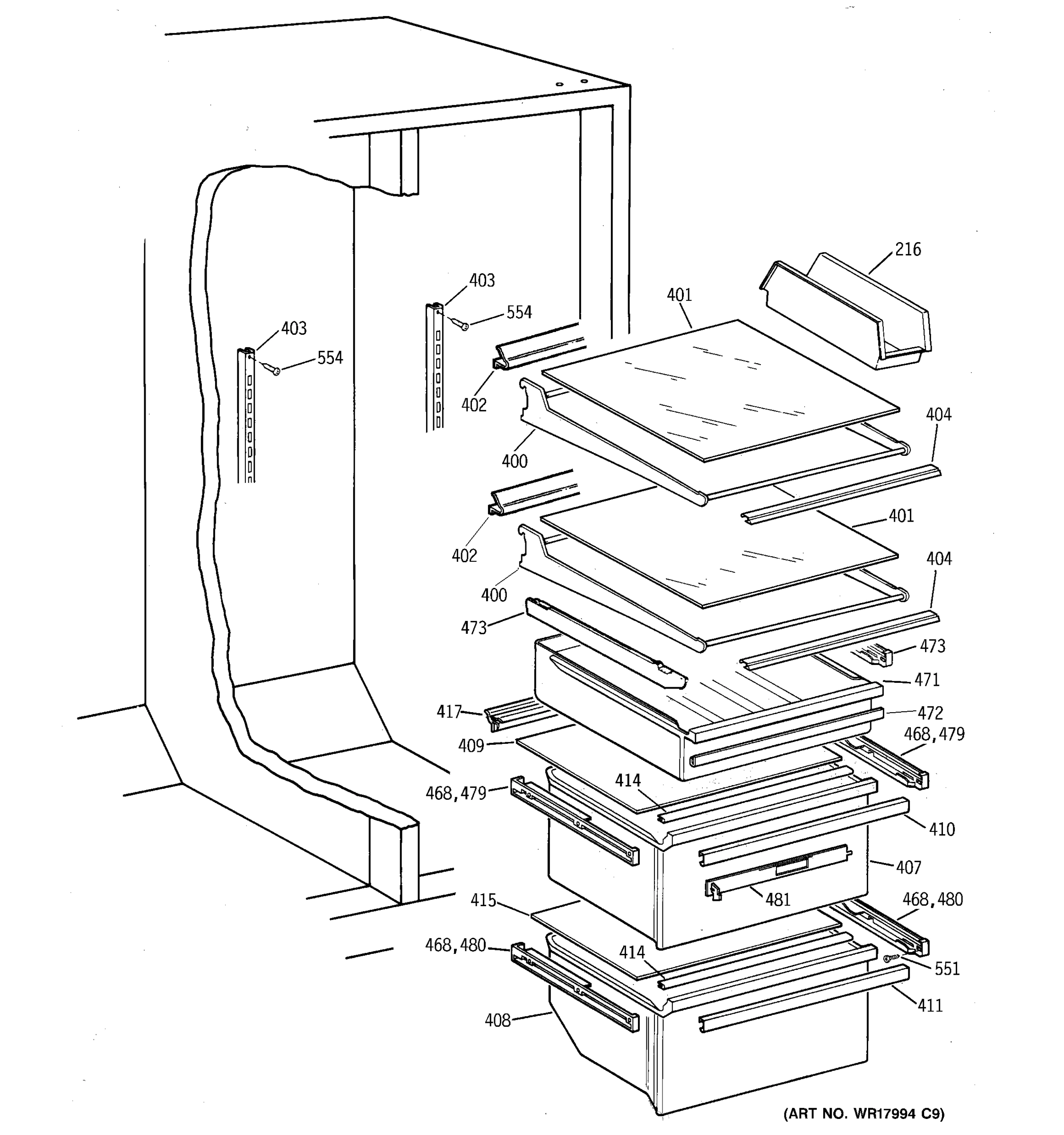 SHELF PARTS