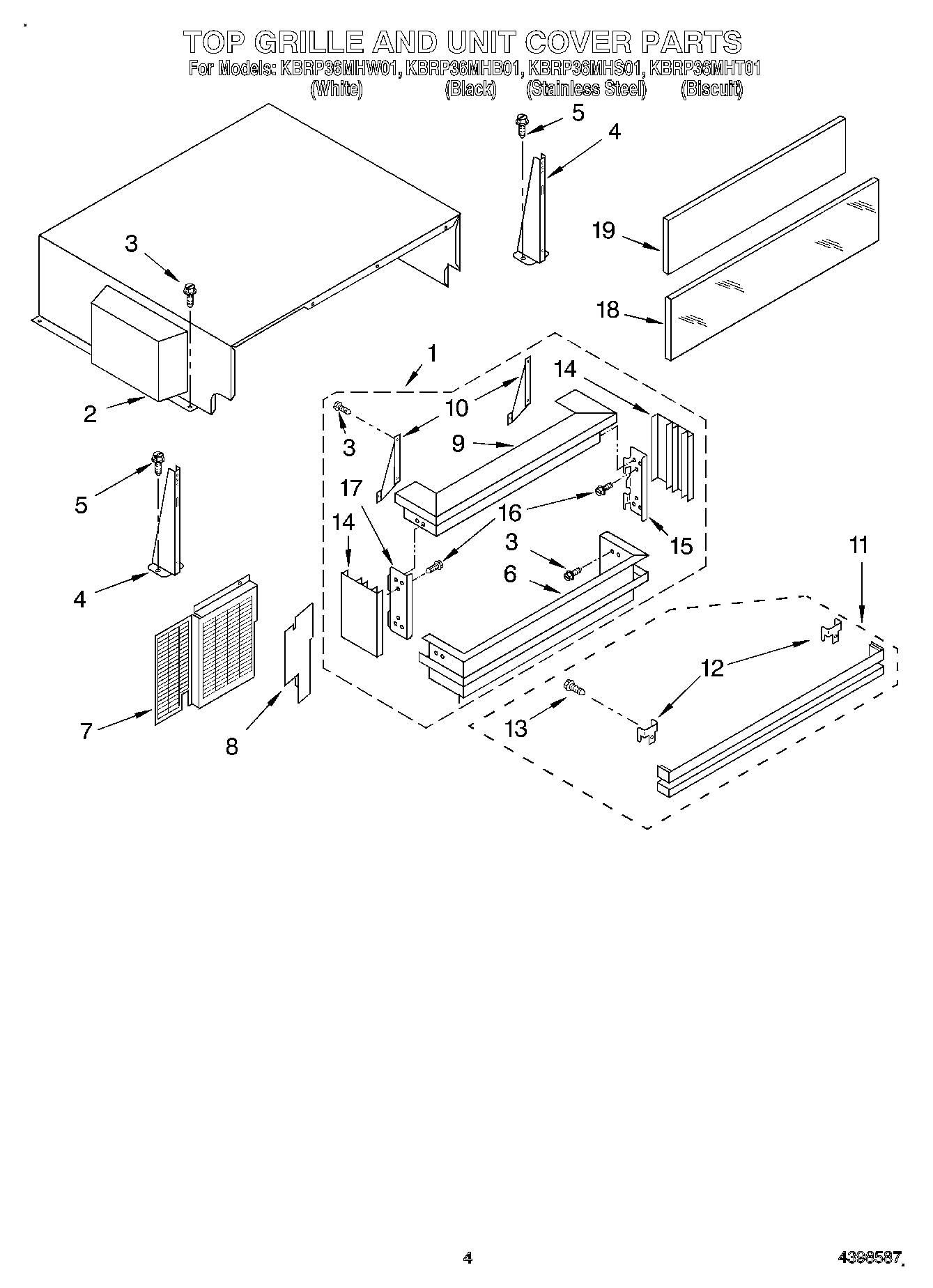 03 - TOP GRILLE AND UNIT COVER