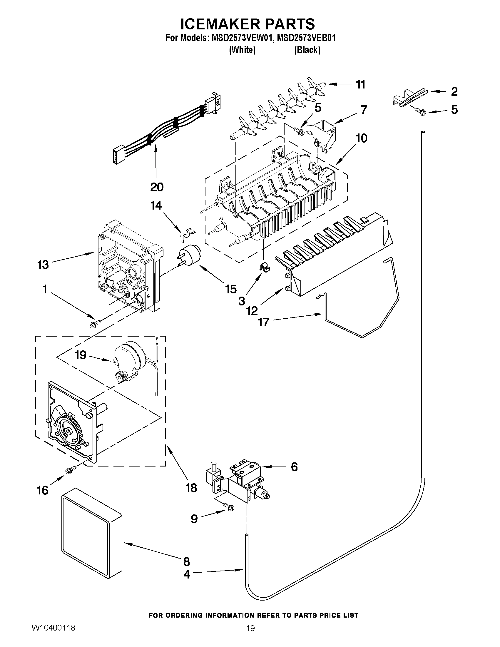 12 - ICEMAKER PARTS