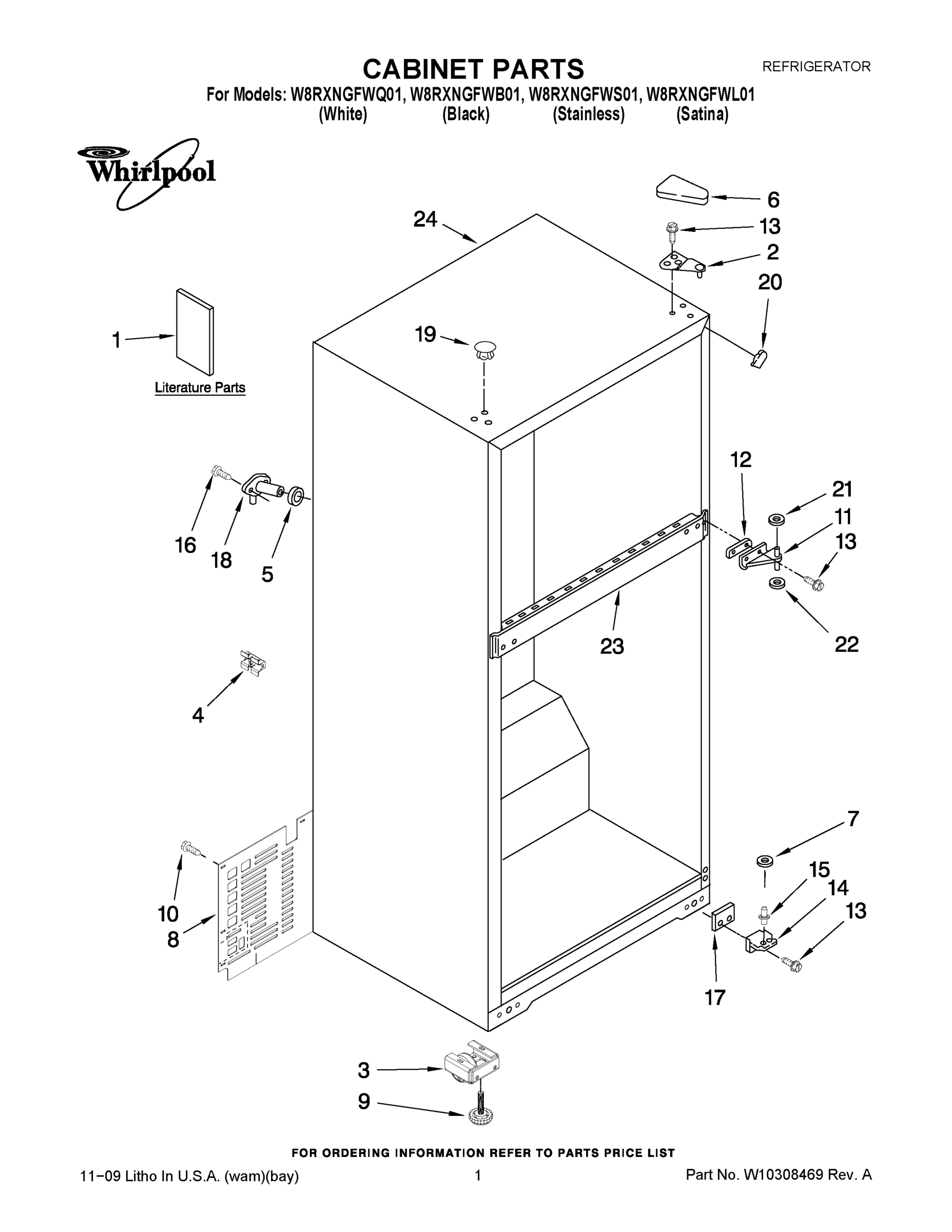 01 - CABINET PARTS