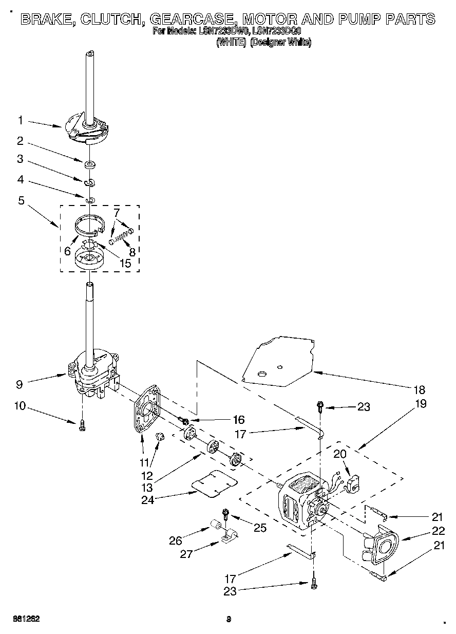 07 - BRAKE, CLUTCH, GEARCASE, MOTOR AND PUMP