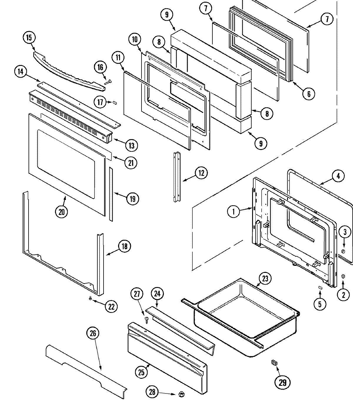 03 - DOOR/WARMING DRAWER
