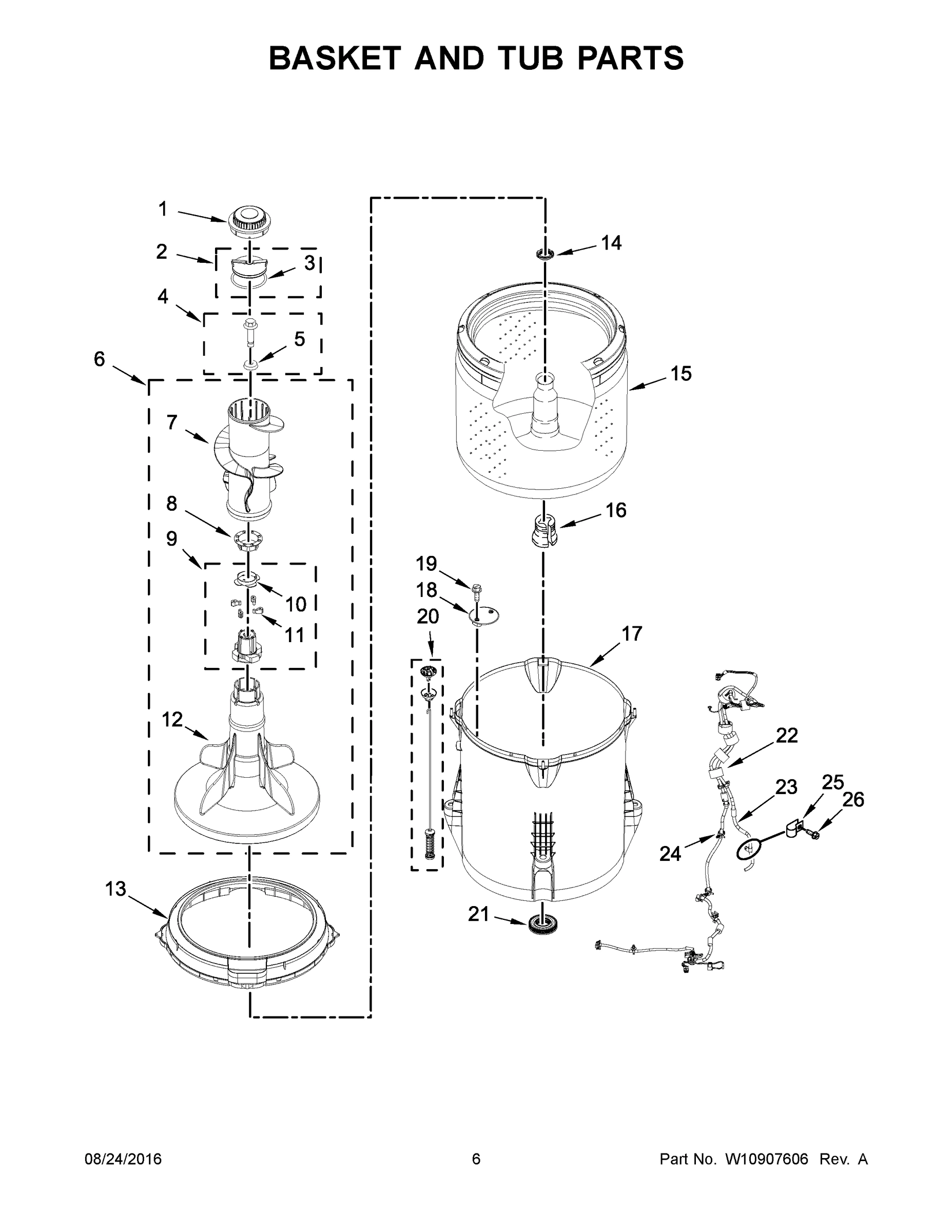 04 - BASKET AND TUB PARTS