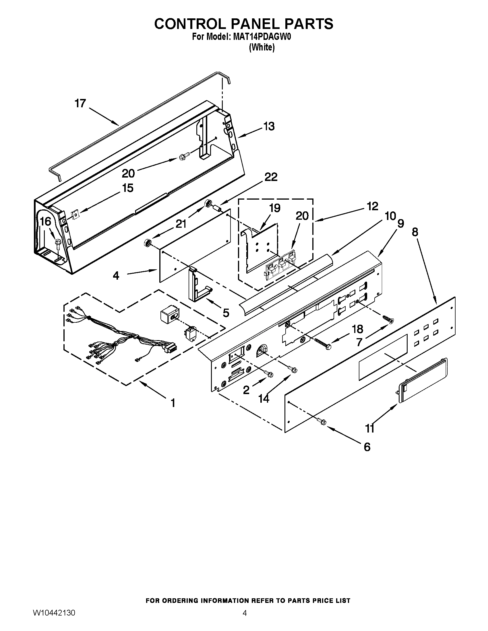 02 - CONTROL PANEL PARTS