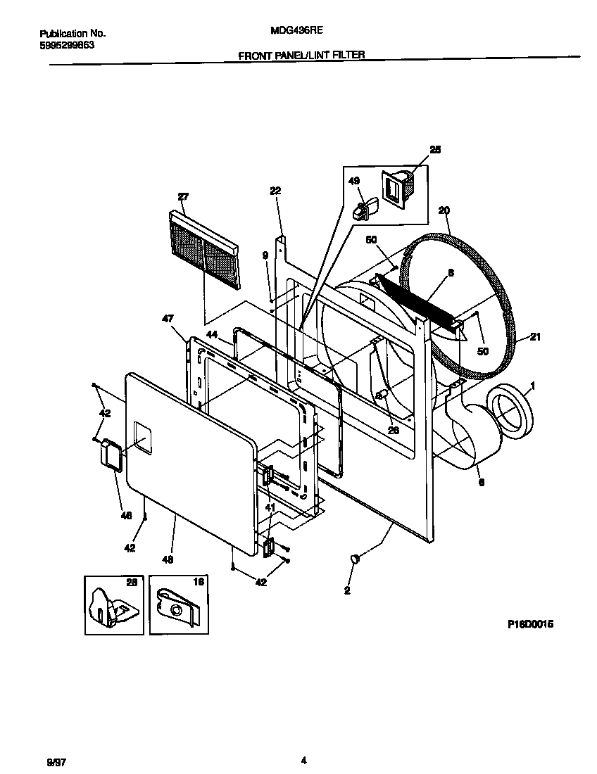 03 - FRONT PANEL/LINT FILTER